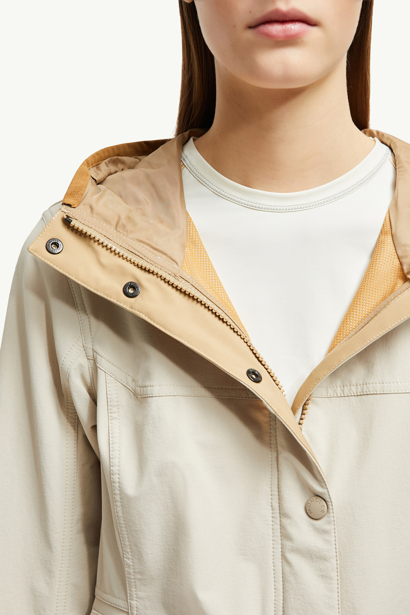 Timah Hooded Windbreaker Women Beige Moncler 6