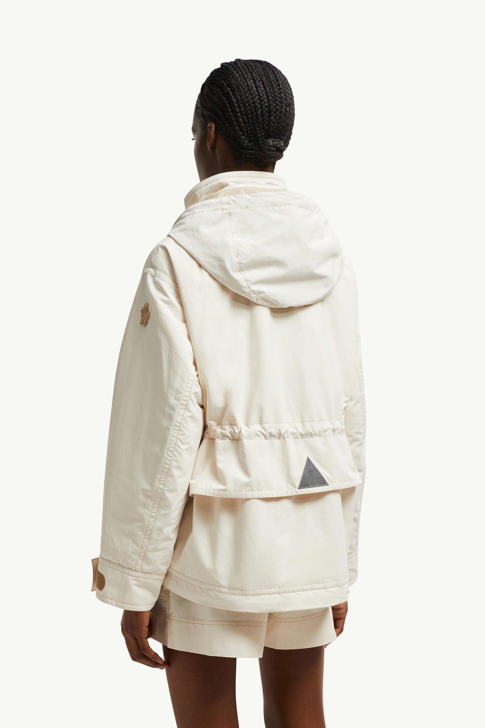Nimba Hooded Field Down Jacket Women White Moncler 4