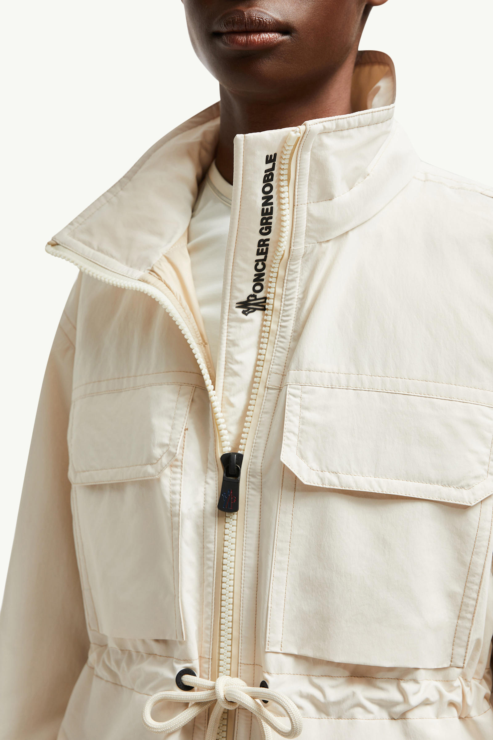 Nimba Hooded Field Down Jacket Women White Moncler 6