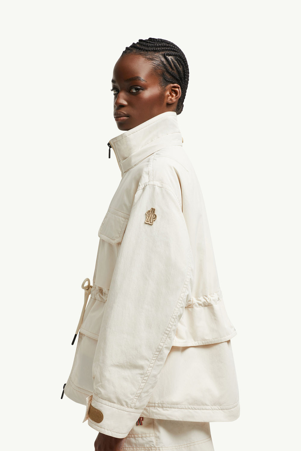 Nimba女士连帽户外羽绒夹克外套 女士 白色 Moncler 7