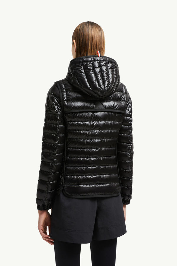 Doudoune courte 2-en-1 Karura à capuche Femmes Noir Moncler 4