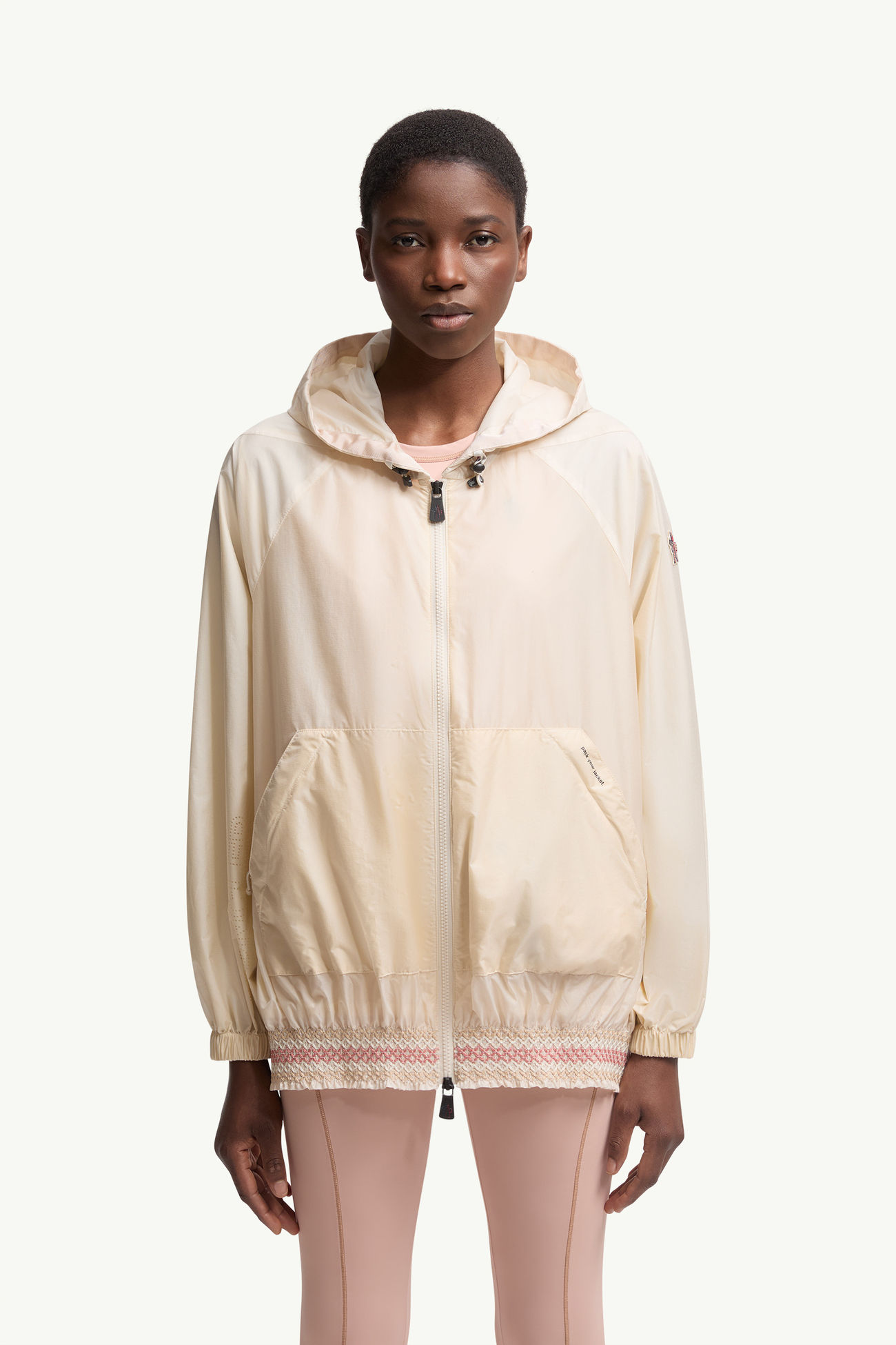 Samedans女士可折叠连帽夹克外套 女士 象牙白色 Moncler 3