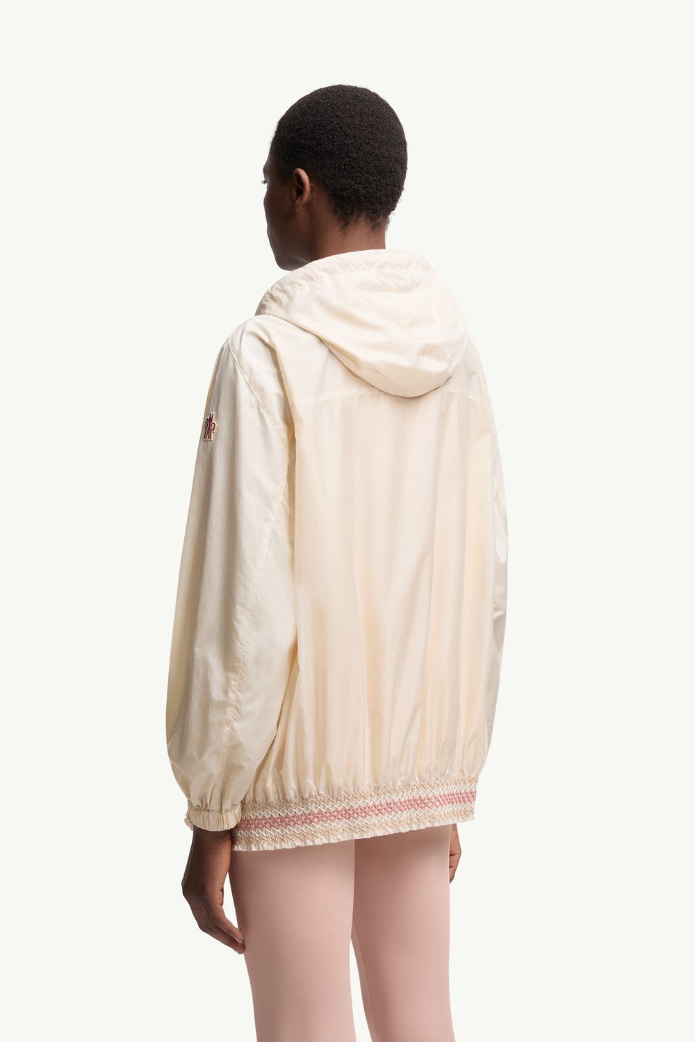 White Ivory Samedans Packable Hooded Jacket Windbreakers - Main Image