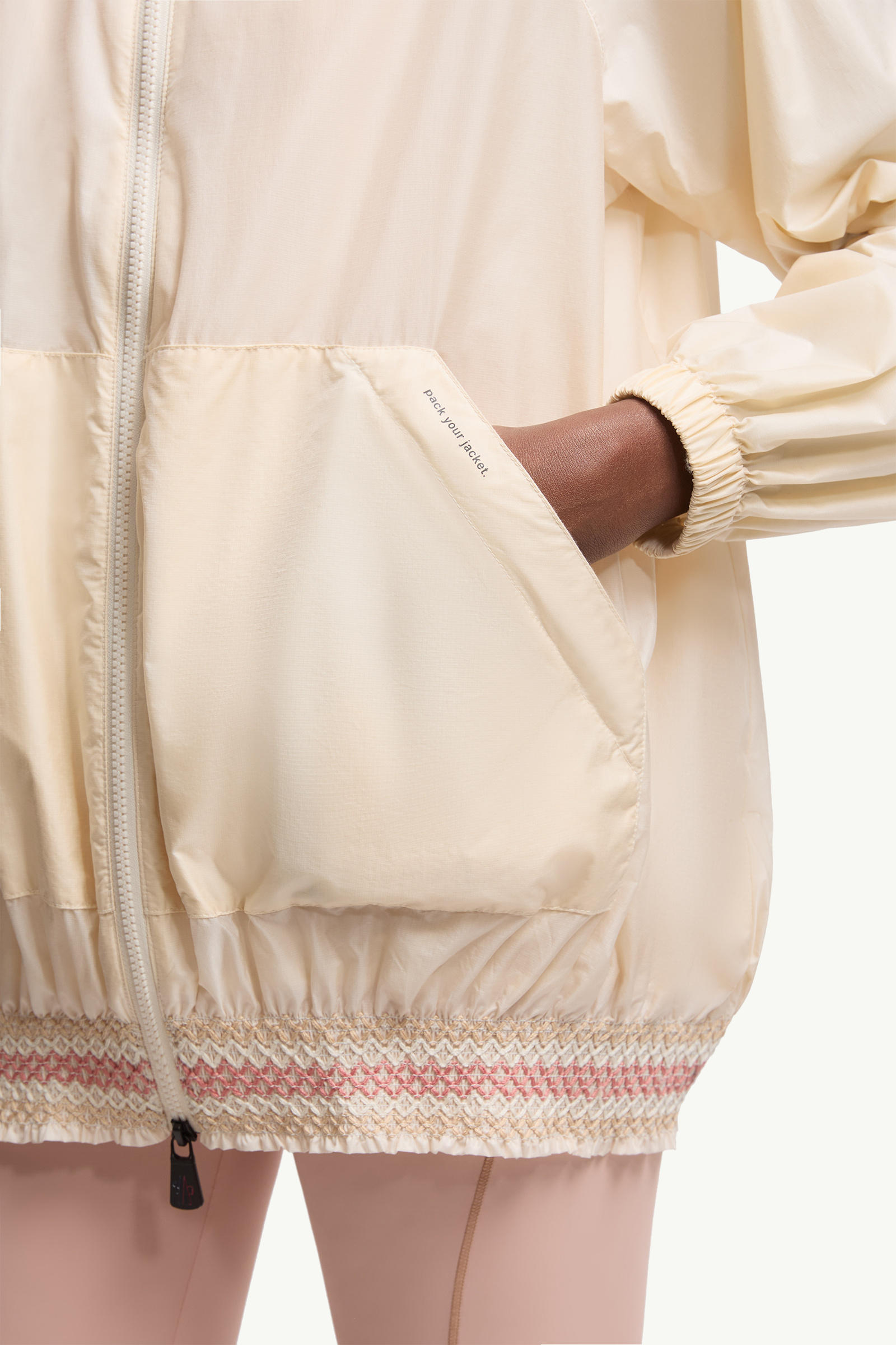 Samedans Packable Hooded Jacket Women White Ivory Moncler 5