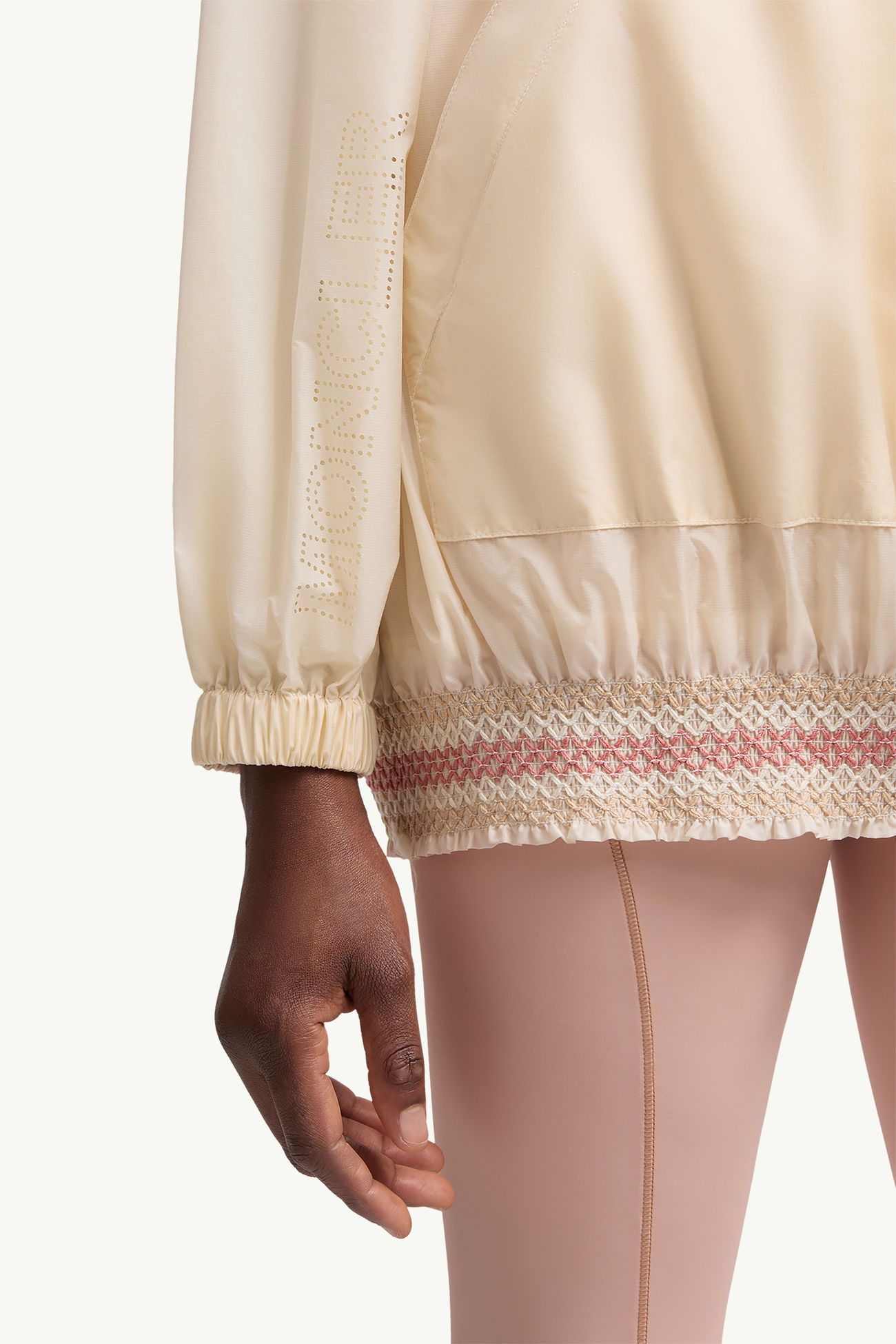 Veste à capuche repliable Samedans Femmes Blanc Ivoire Moncler 7