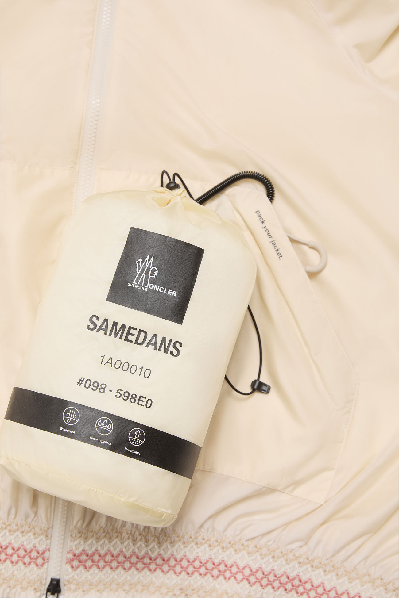 Samedans Packable Hooded Jacket Women White Ivory Moncler 8