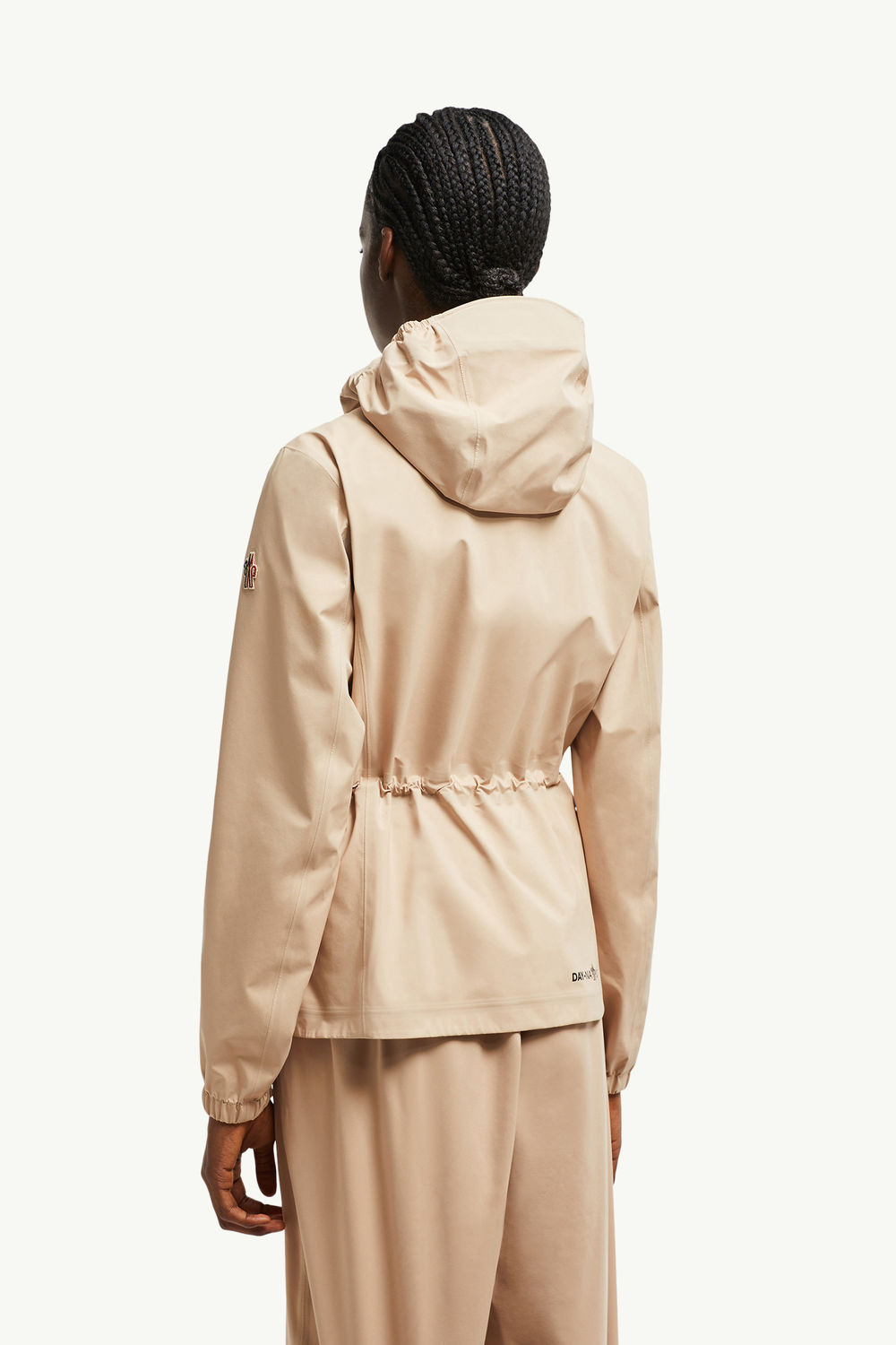 Valles Hooded Shell Jacket Women Light Beige Moncler 4