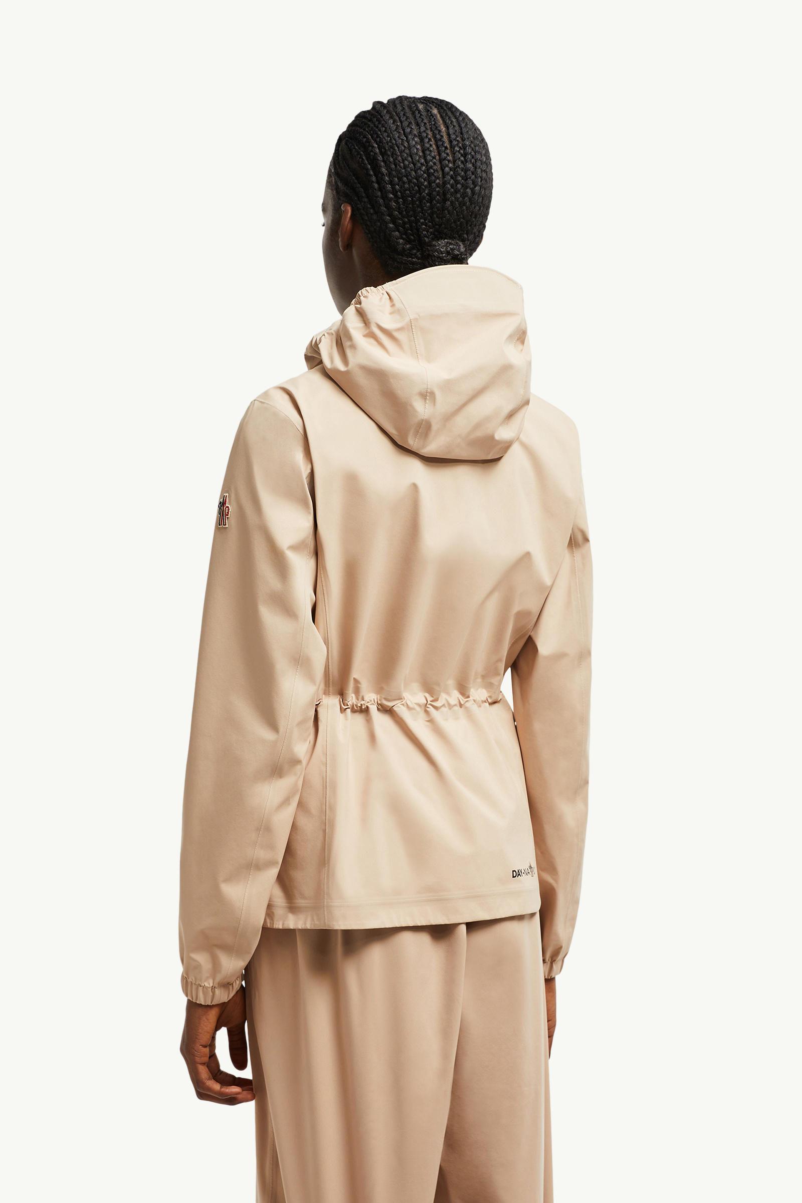 Valles Hooded Shell Jacket Women Light Beige Moncler 4