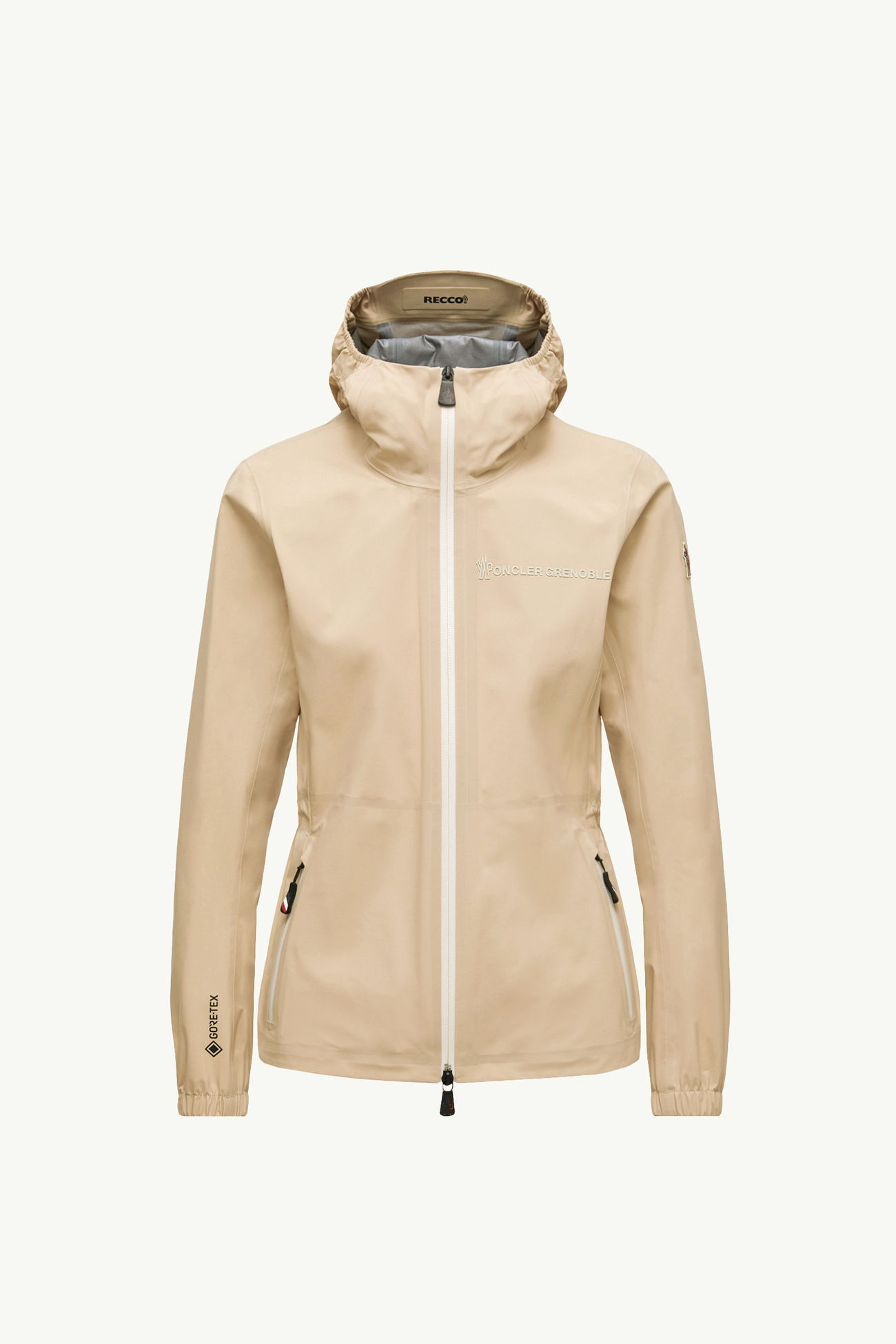 Giacca Shell con cappuccio Valles Donna Beige Chiaro Moncler 2