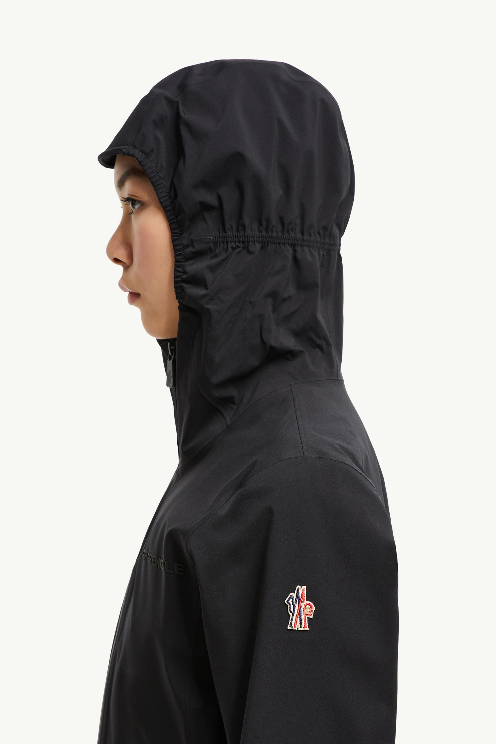 Valles Hooded Shell Jacket Women Black Moncler 7