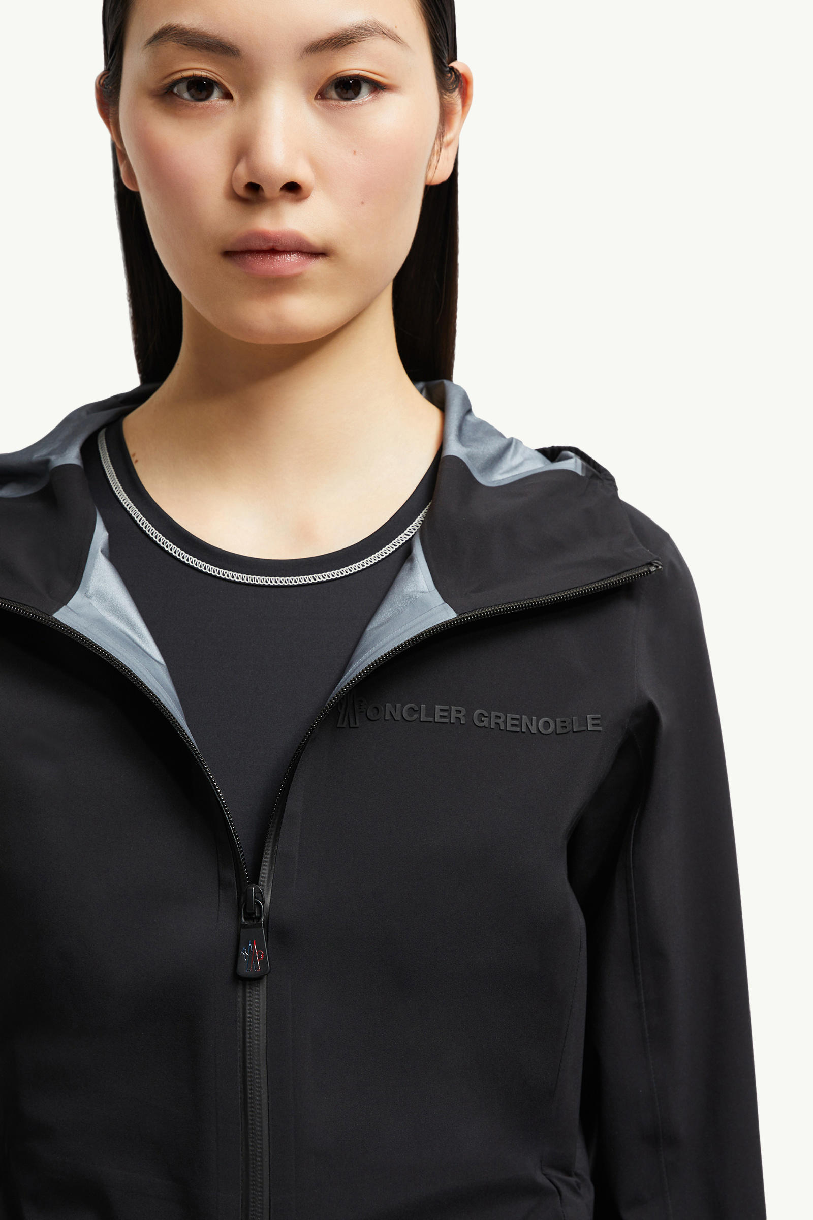 Valles Hooded Shell Jacket Women Black Moncler 9