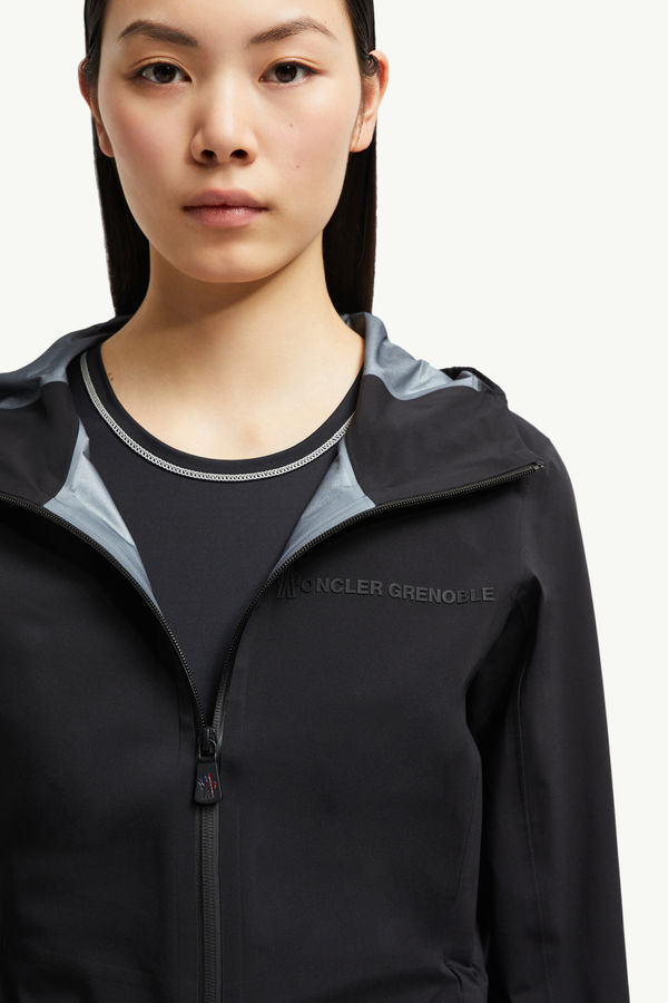 Valles Shell-Jacke mit Kapuze Damen Schwarz Moncler 9