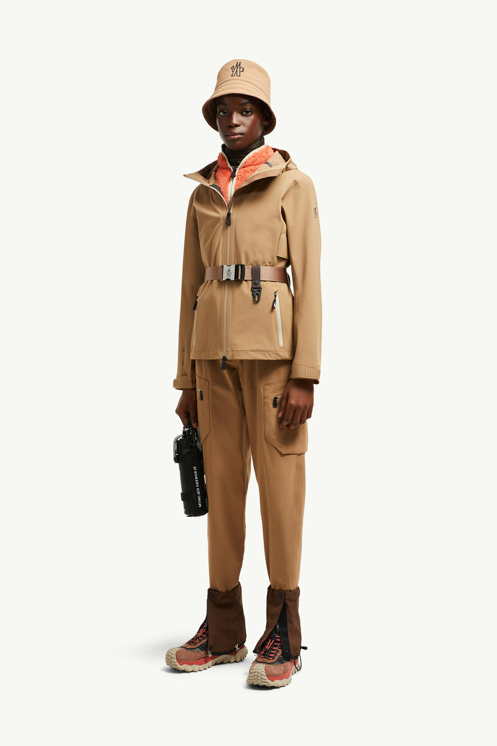 Fex 후드 쉘 재킷 여성 카멜 베이지 Moncler 0
