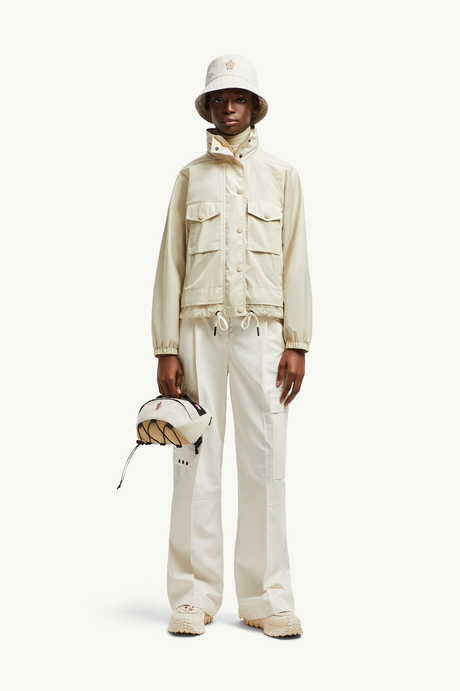 Nor Hooded Jacket Women Sand Beige Moncler 0
