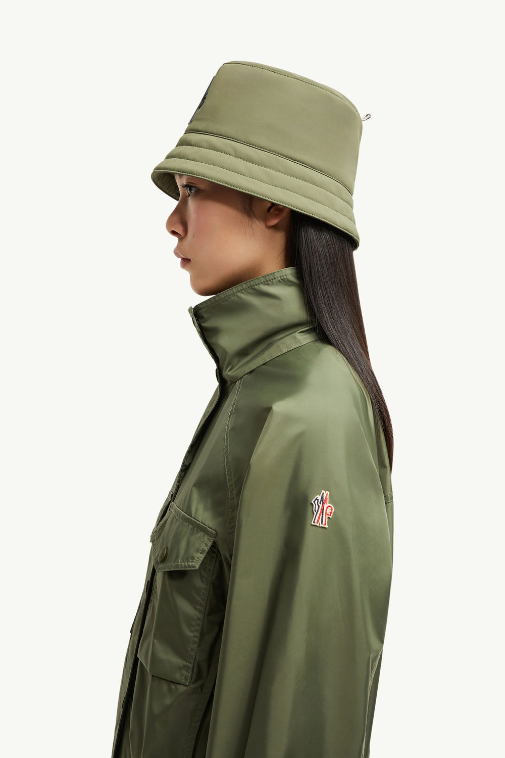 Nor Hooded Jacket Women Sage Green Moncler 1