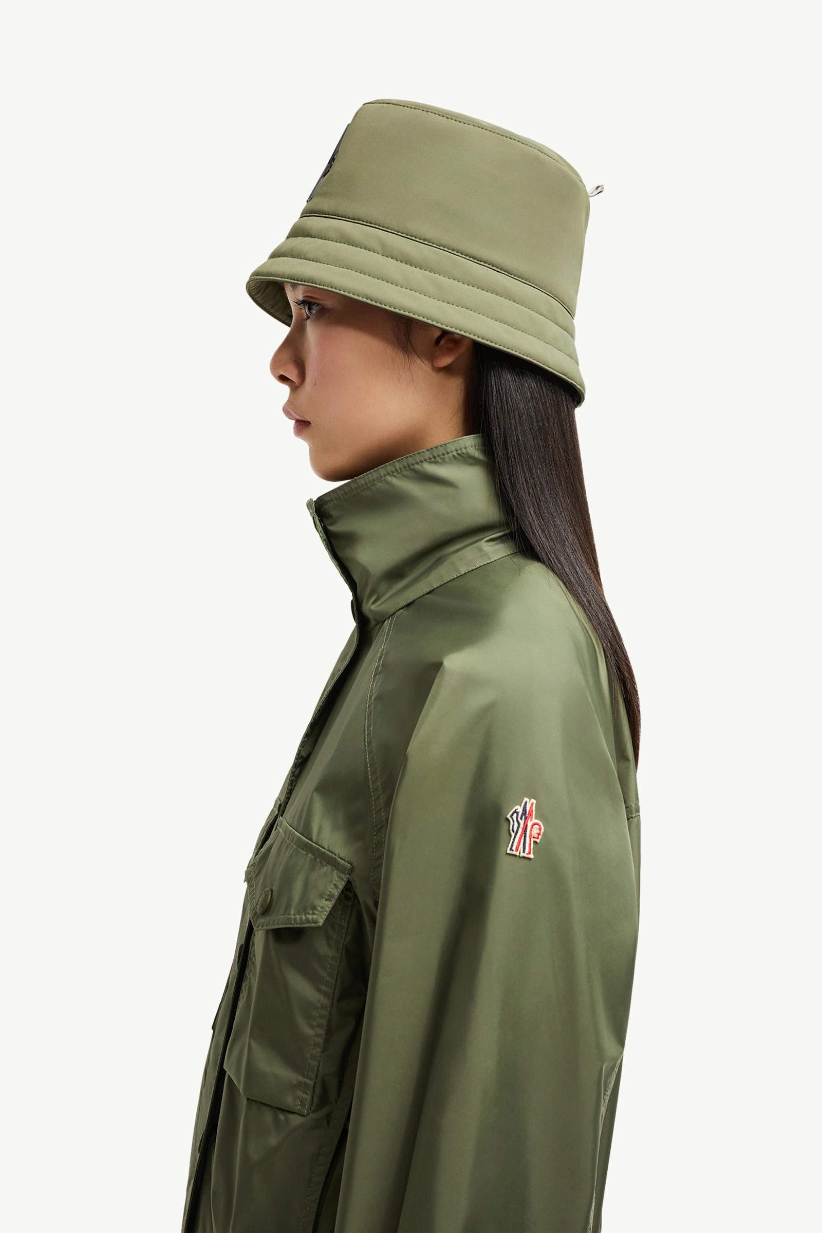 Nor Hooded Jacket Women Sage Green Moncler 1