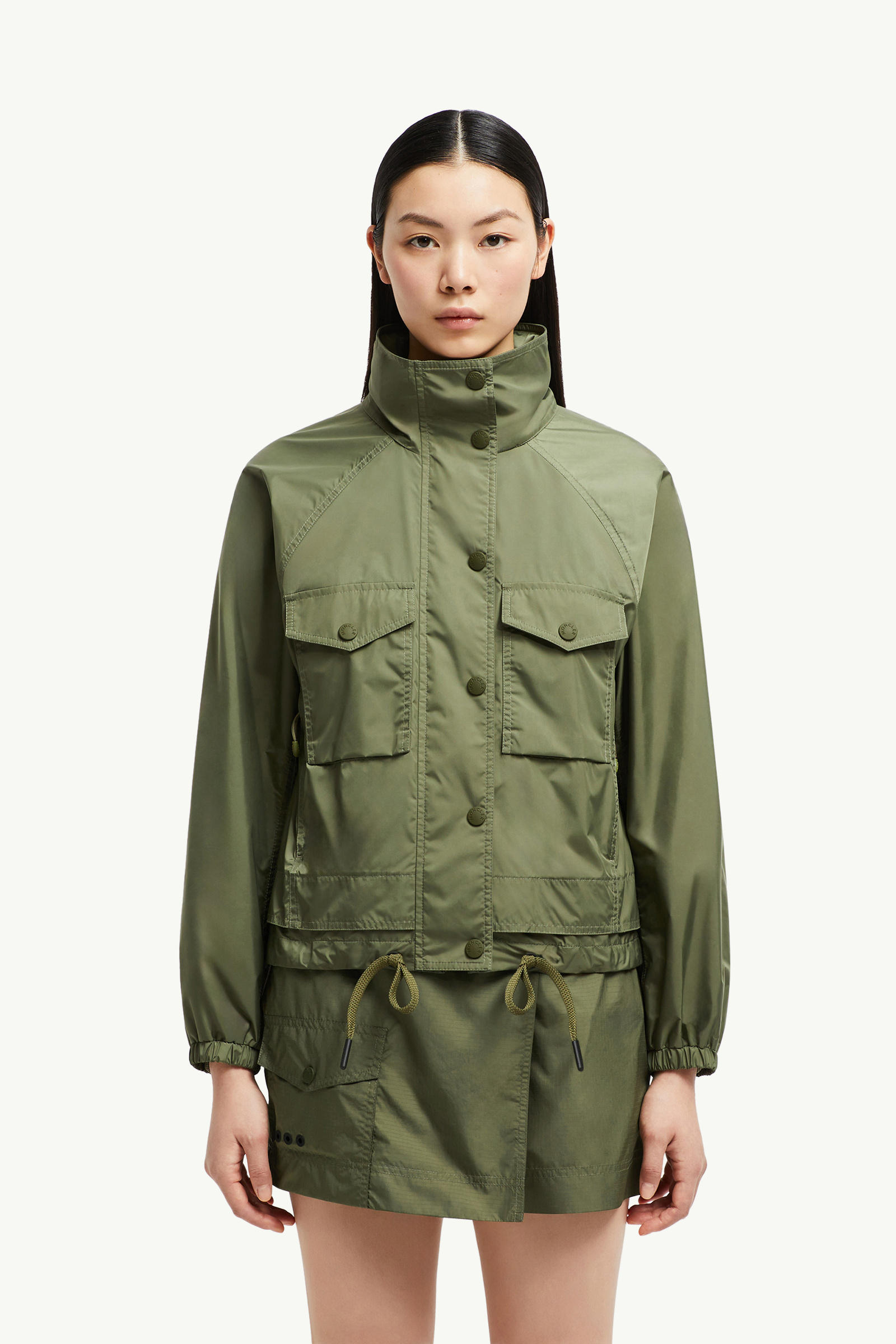 Nor Hooded Jacket Women Sage Green Moncler 3