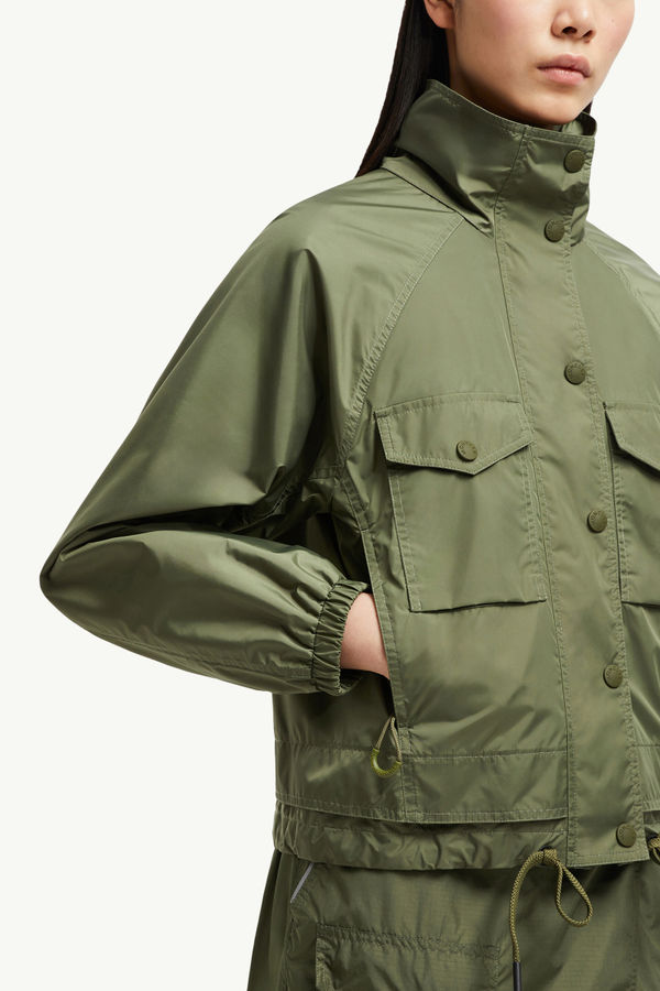 Nor Hooded Jacket Women Sage Green Moncler 5
