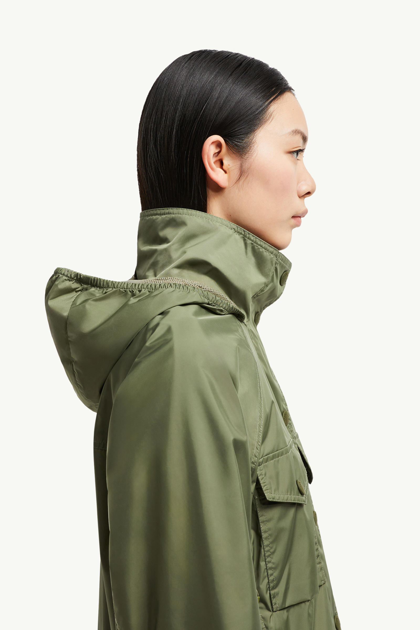 Nor Hooded Jacket Women Sage Green Moncler 8