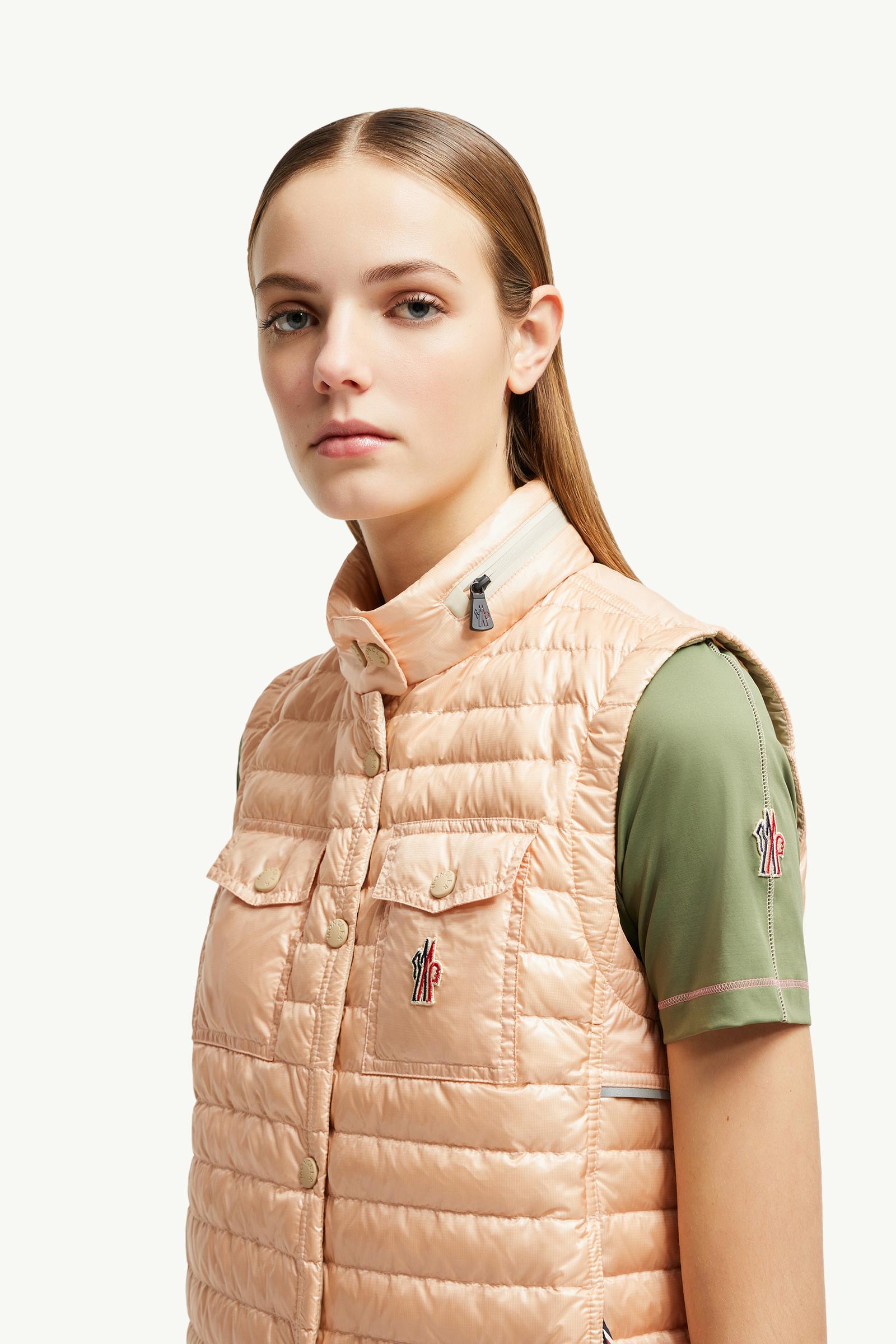 Gumiane Hooded Down gilet Women Pink Moncler 1