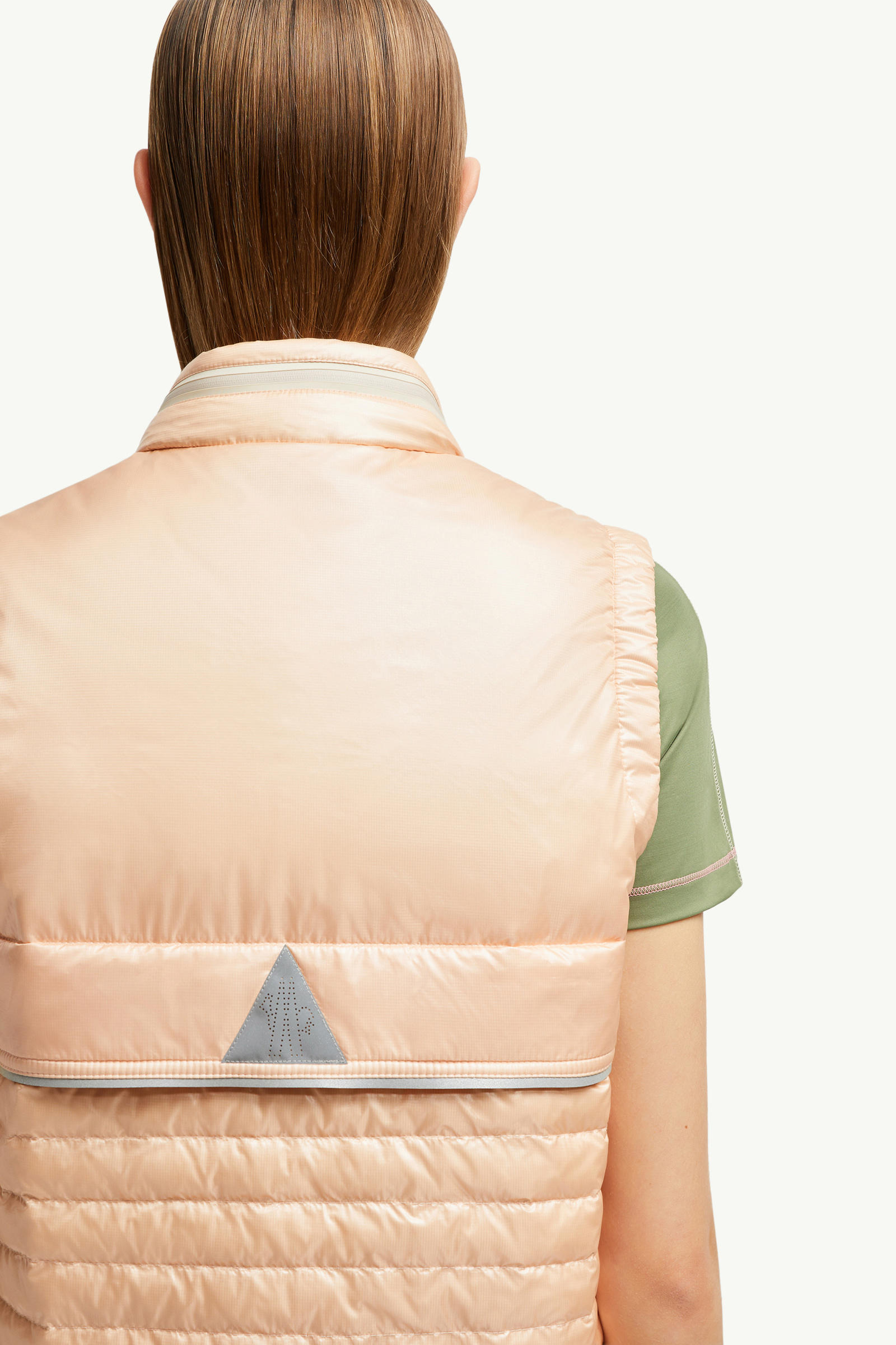 Gumiane Hooded Down gilet Women Pink Moncler 7