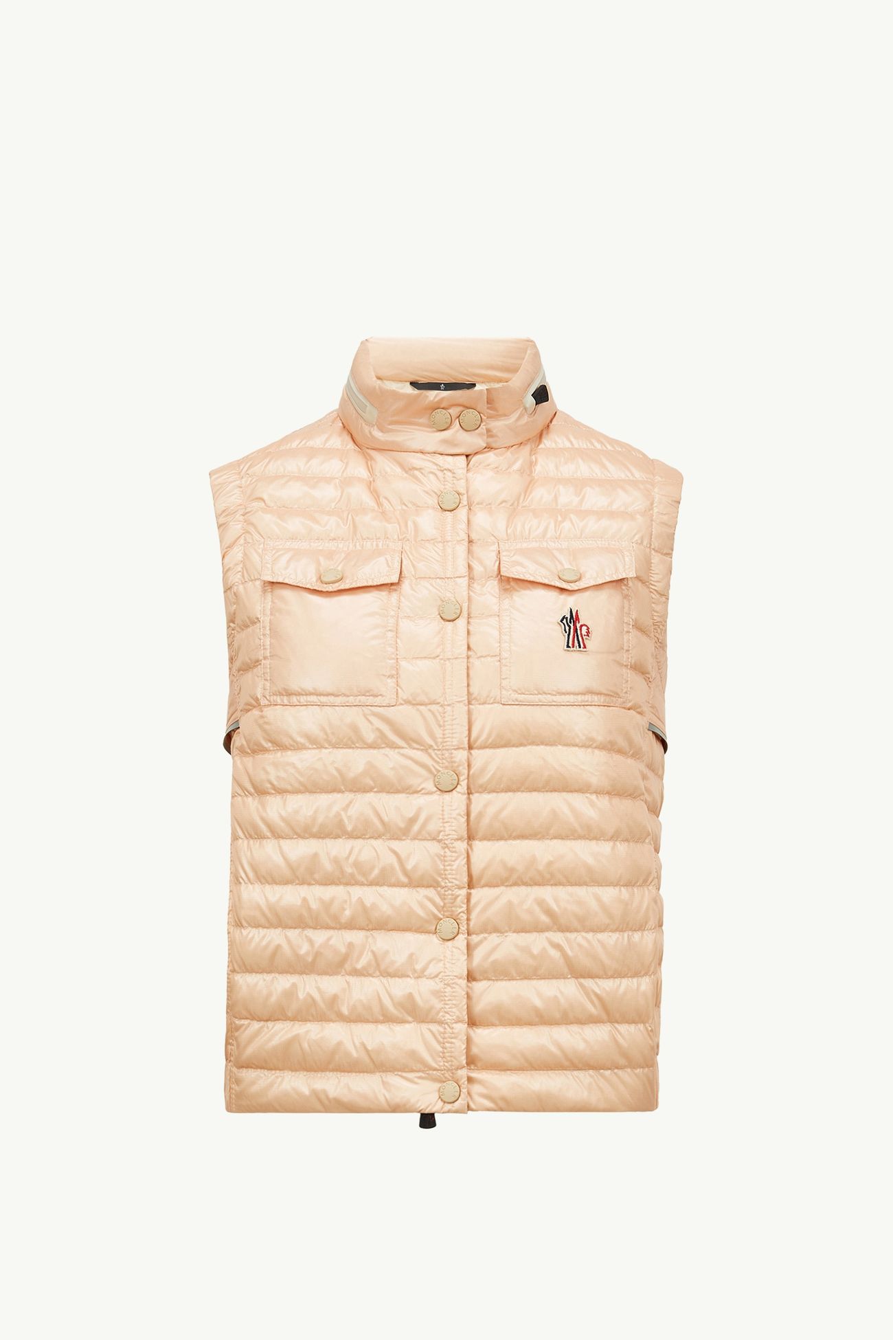Gumiane Hooded Down Vest Women Pink Moncler 2