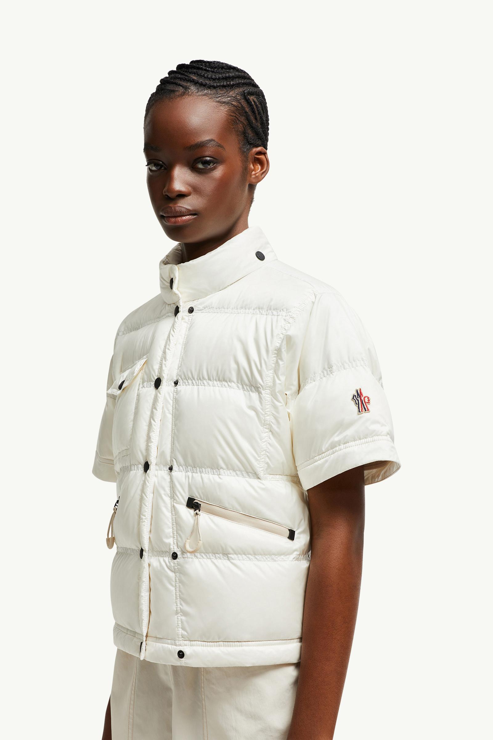 Mauduit Packable 2-in-1 Short Down Jacket Women White Moncler 1