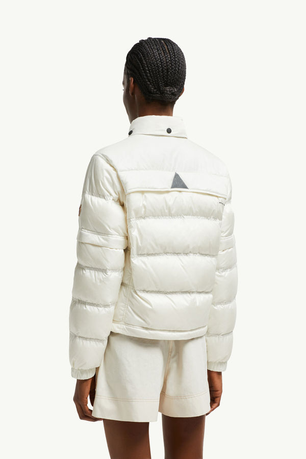 Mauduit Packable 2-in-1 Short Down Jacket Women White Moncler 4