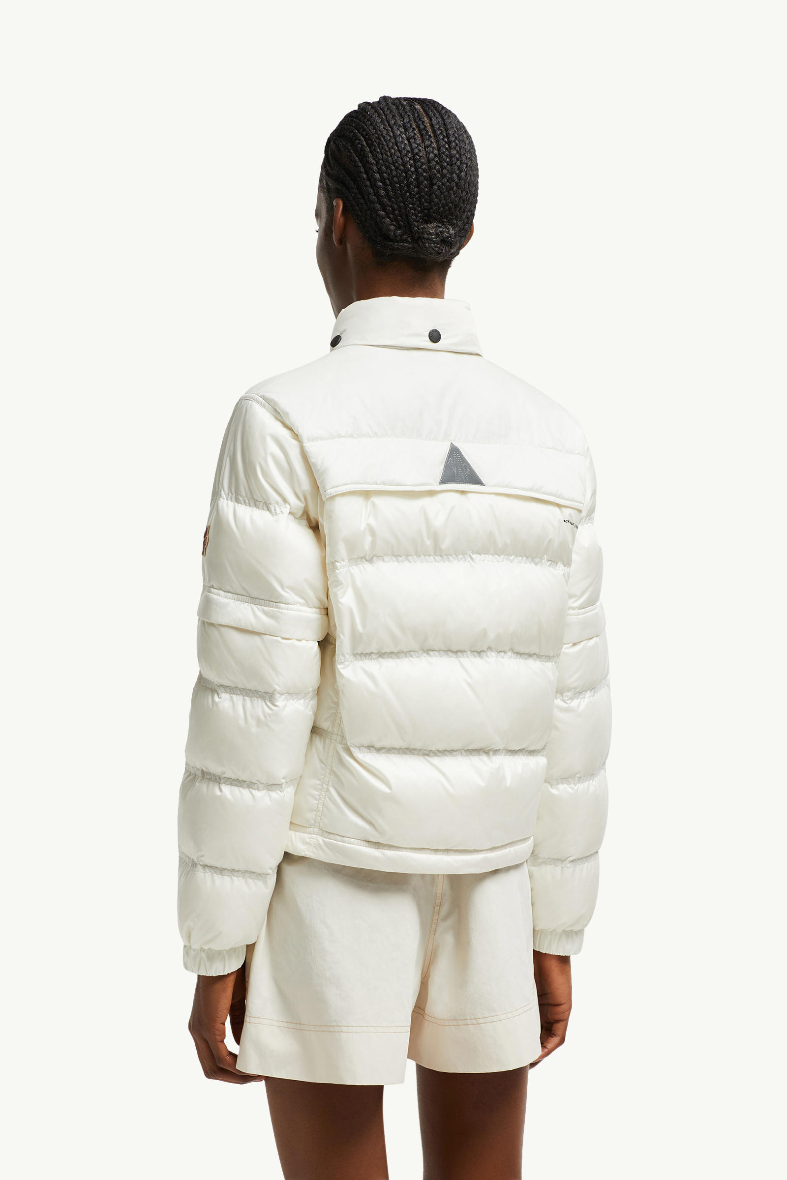 Mauduit Packable 2-in-1 Short Down Jacket Women White Moncler 4