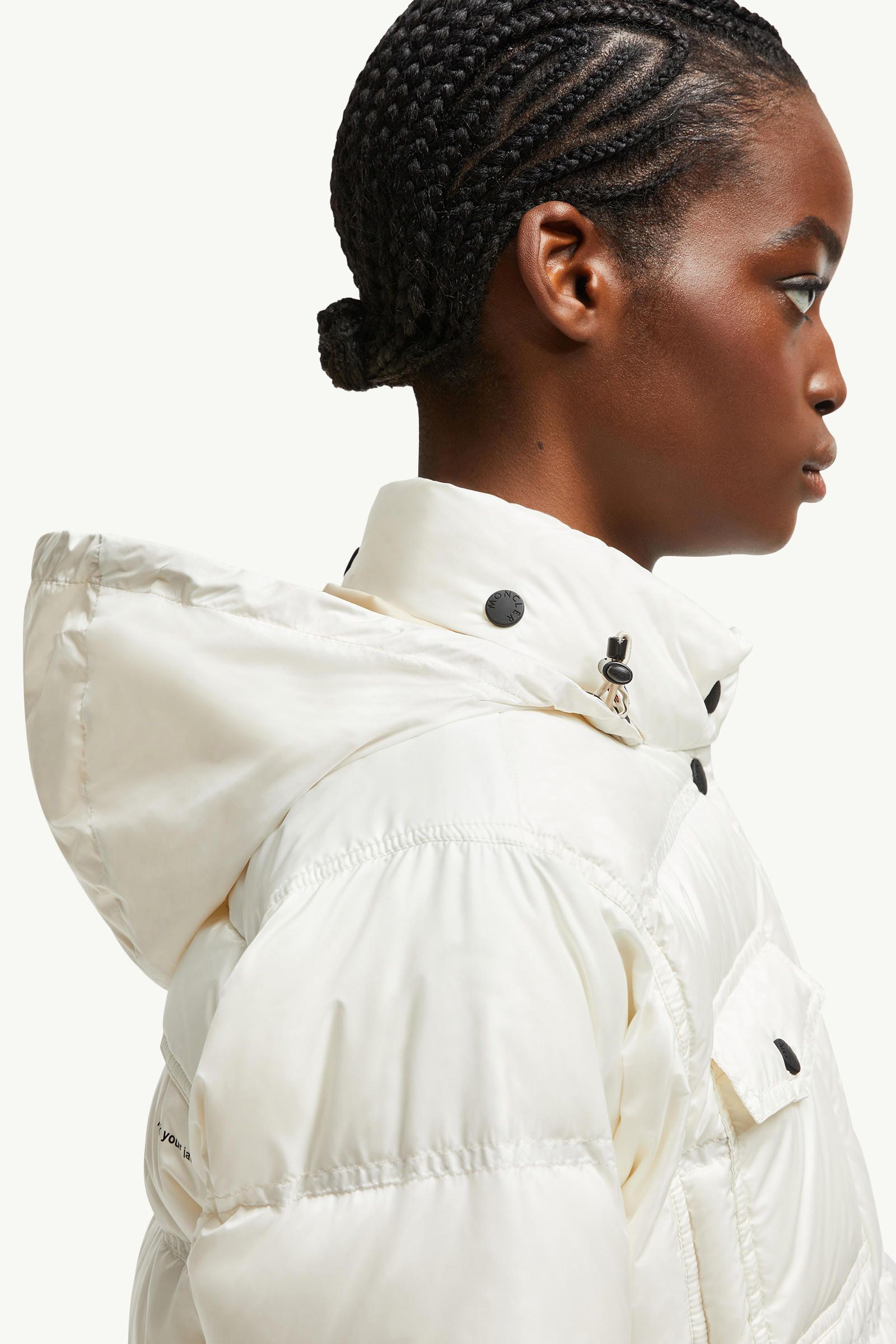 Mauduit Packable 2-in-1 Short Down Jacket Women White Moncler 7