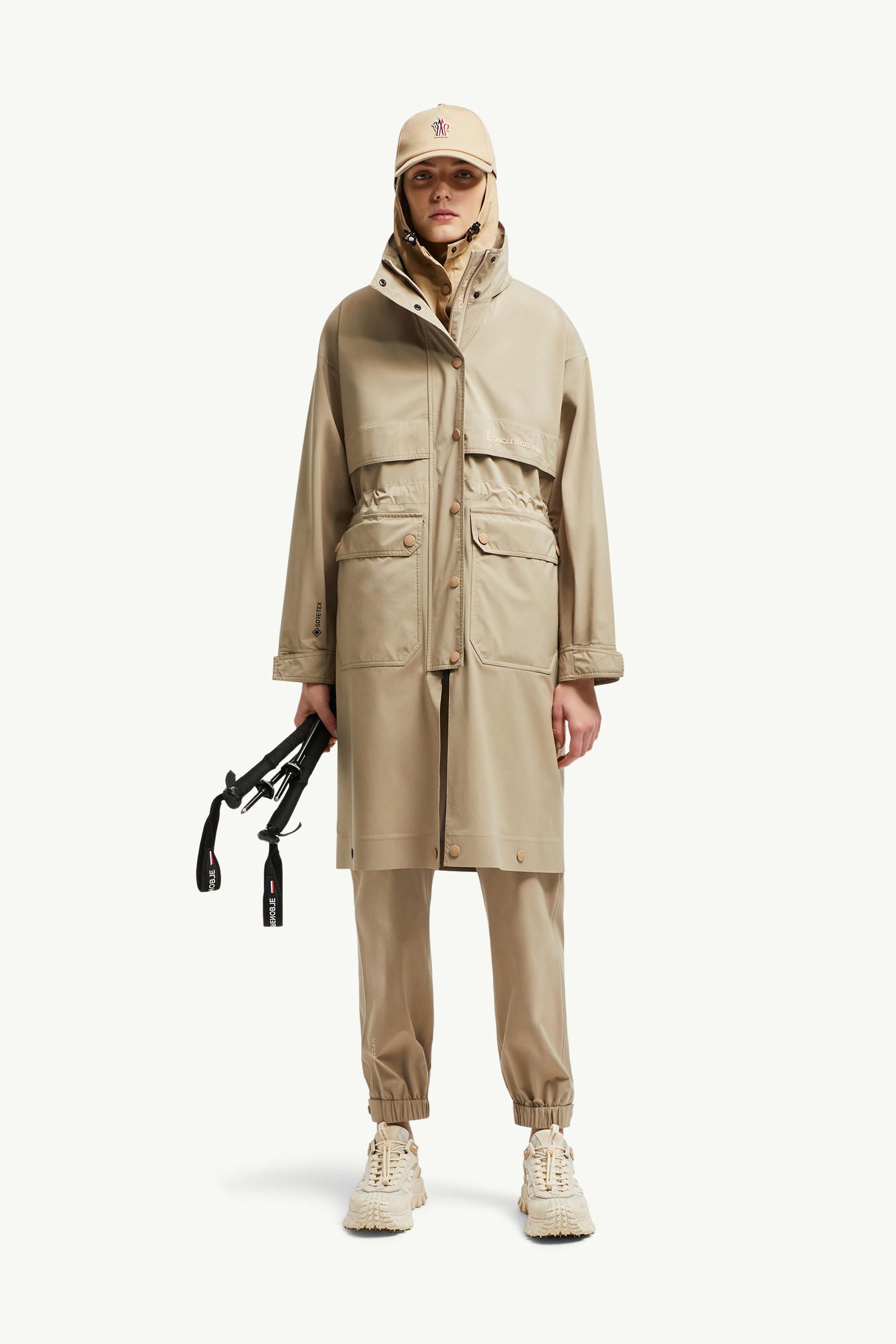 Seigne 2-in-1 Shell Jacket Women Beige Moncler 0