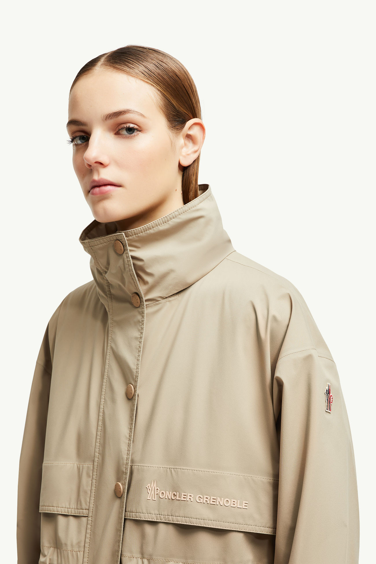 Seigne 2-in-1 Shell Jacke Damen Beige Moncler 1