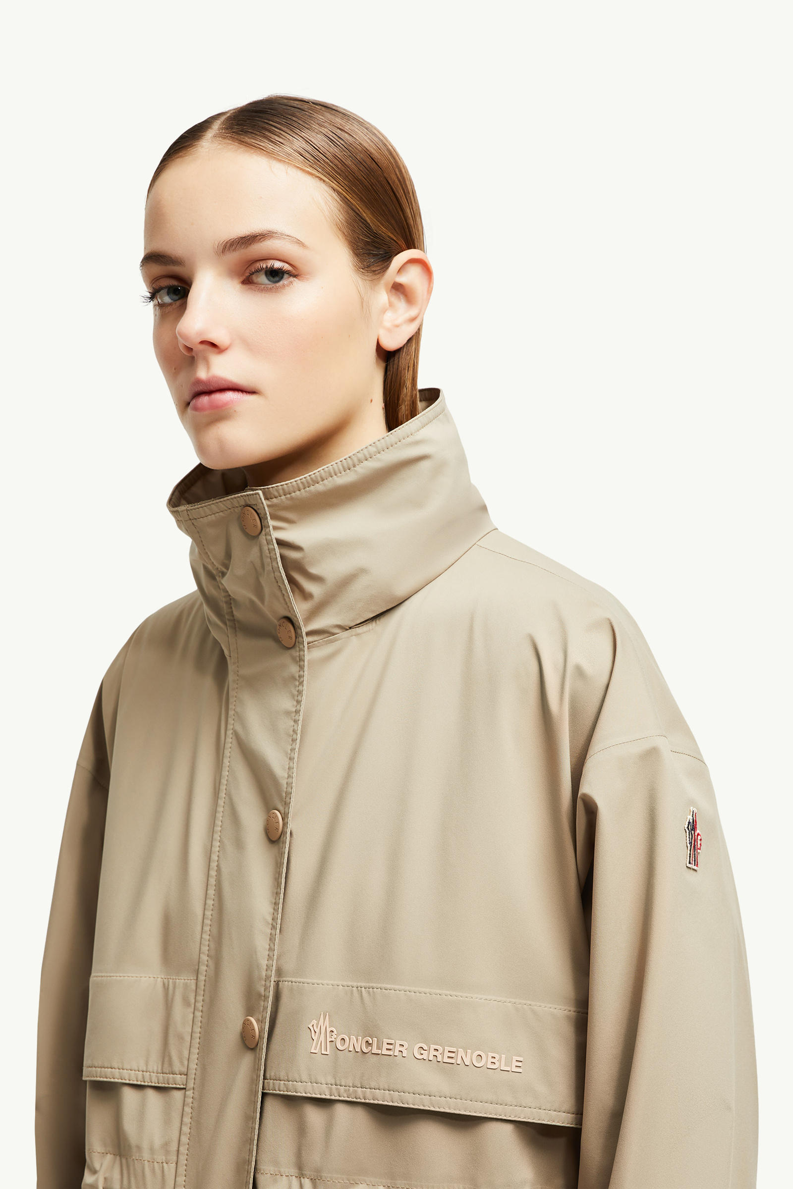 Seigne 2-in-1 Shell Jacket Women Beige Moncler 1
