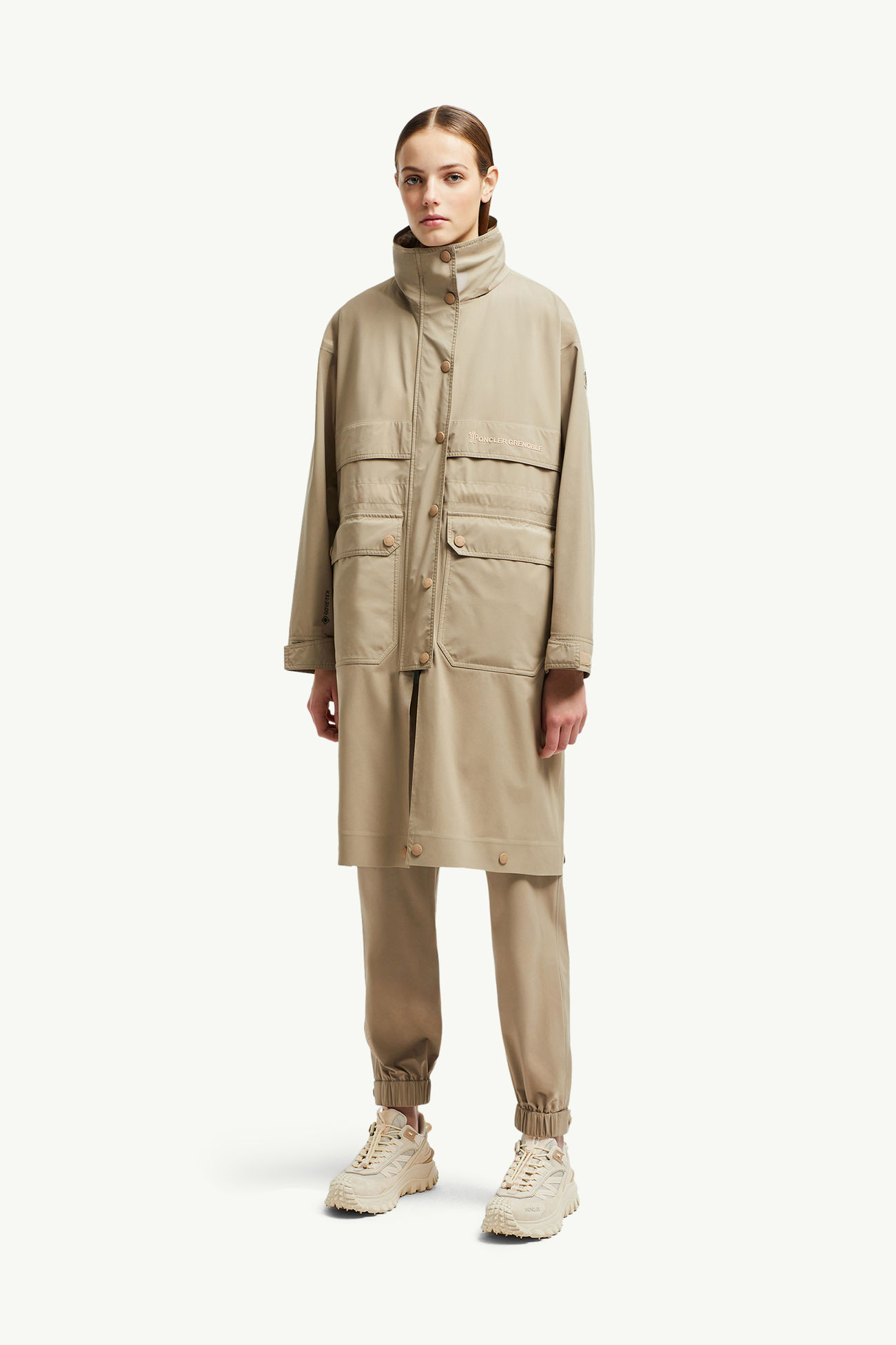 Seigne女士二合一防护夹克外套 女士 米色 Moncler 3