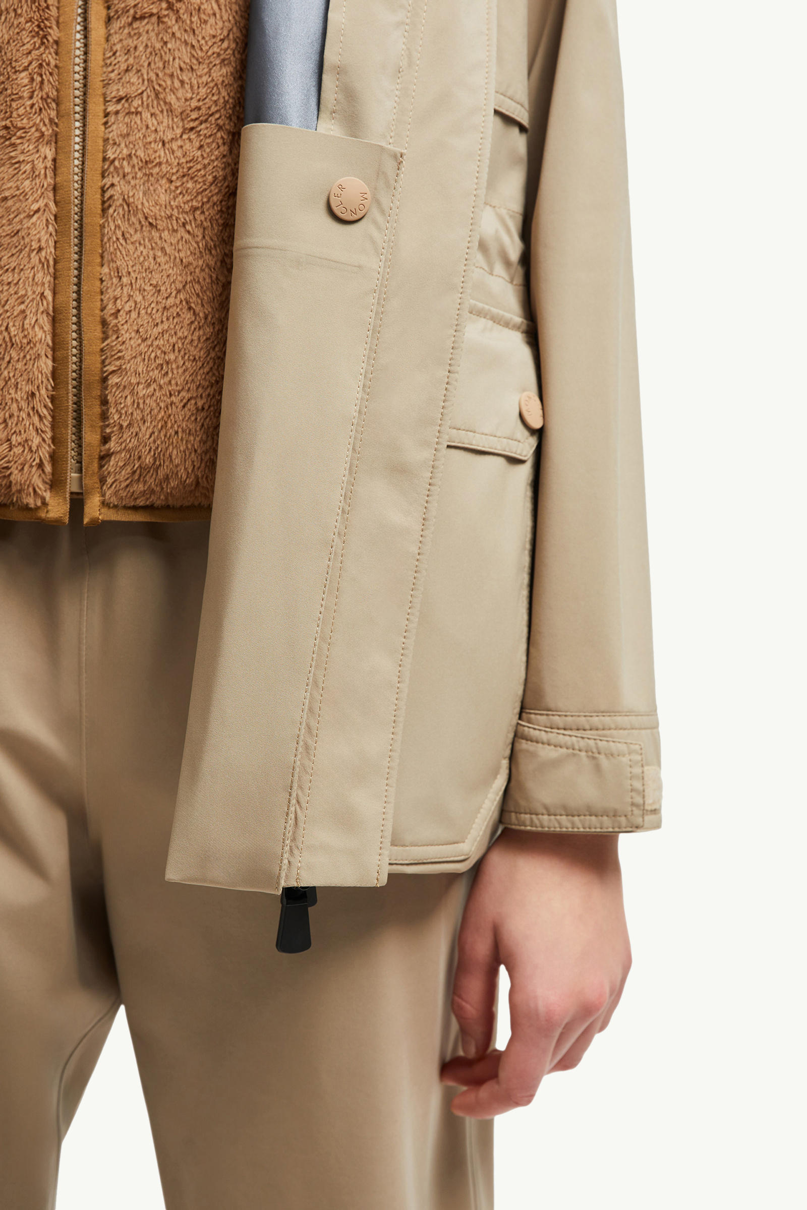 Seigne 2-in-1 Shell Jacket Women Beige Moncler 7