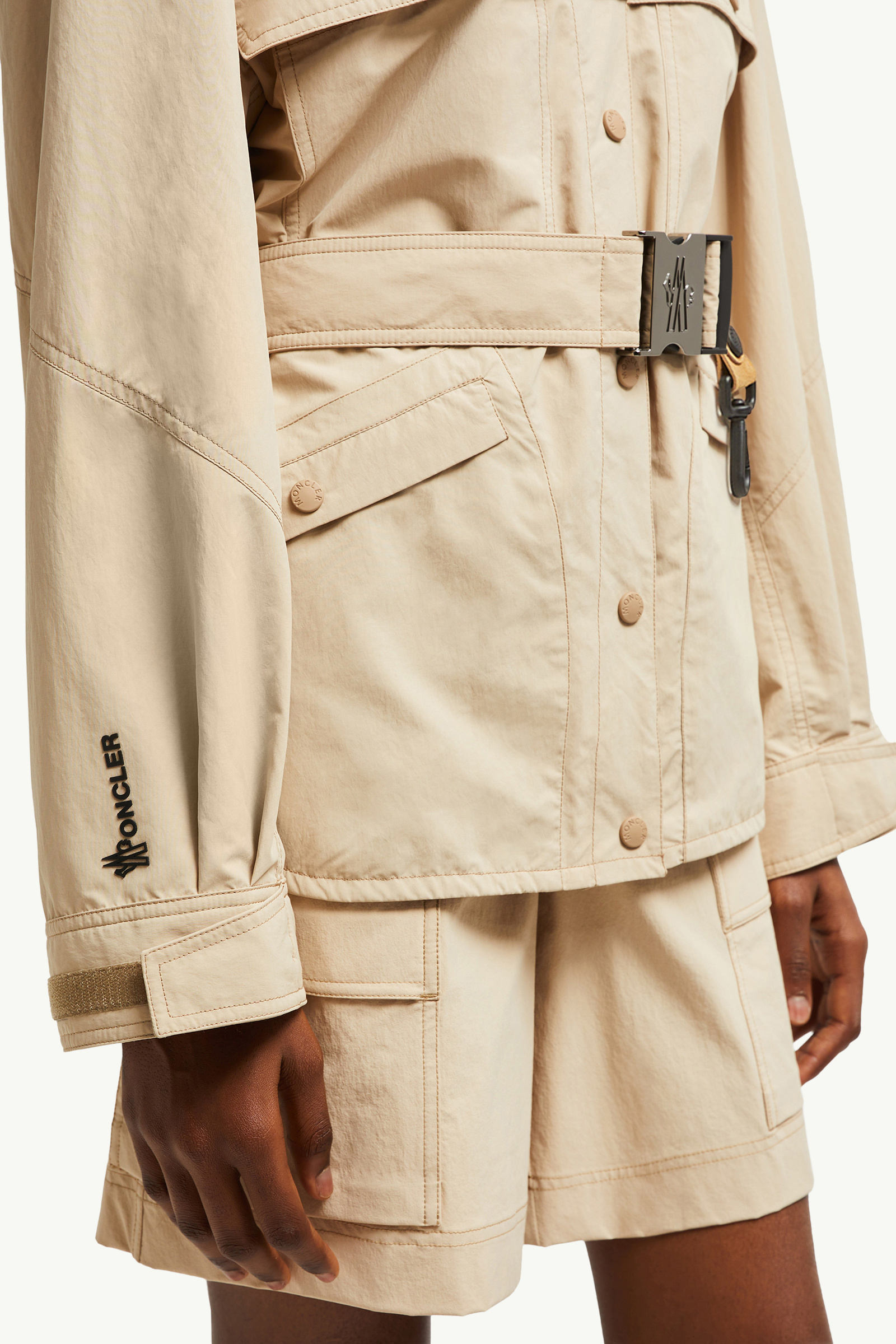 Kaeng Belted Field Jacket Women Beige Moncler 5