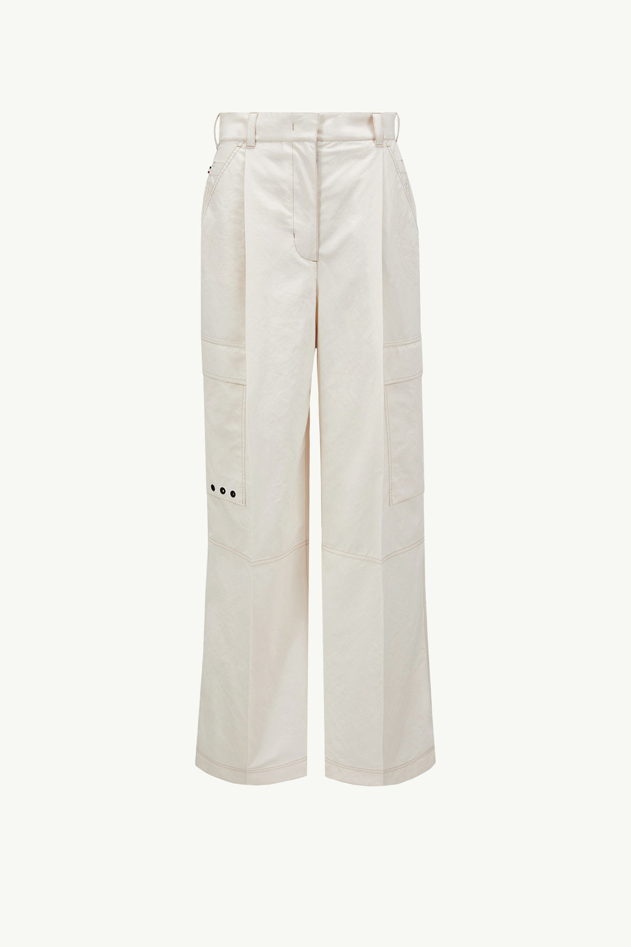Pantalones de froissé técnico Mujer Blanco Moncler 2