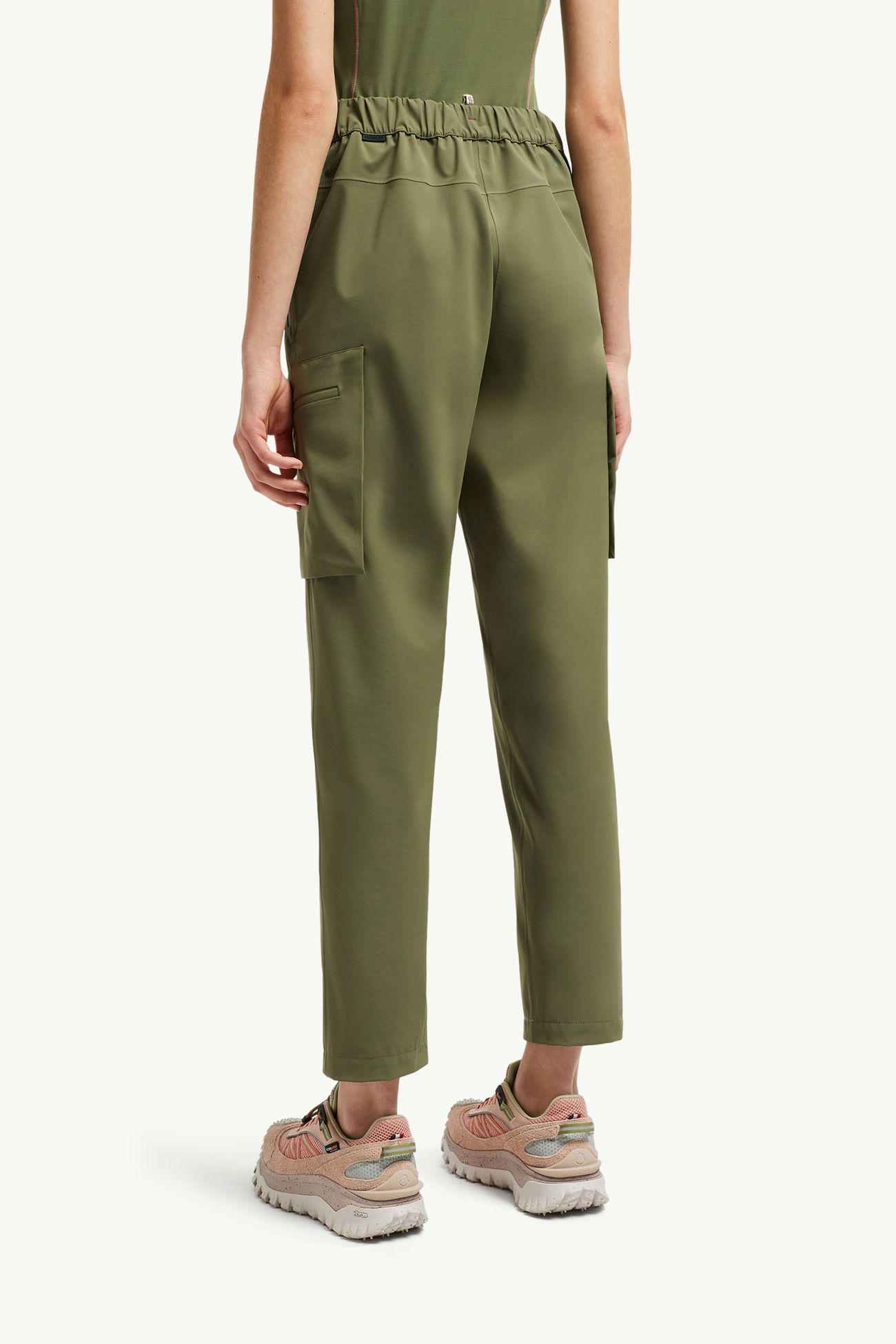 Hard Shell Trousers Women Olive Green Moncler 4