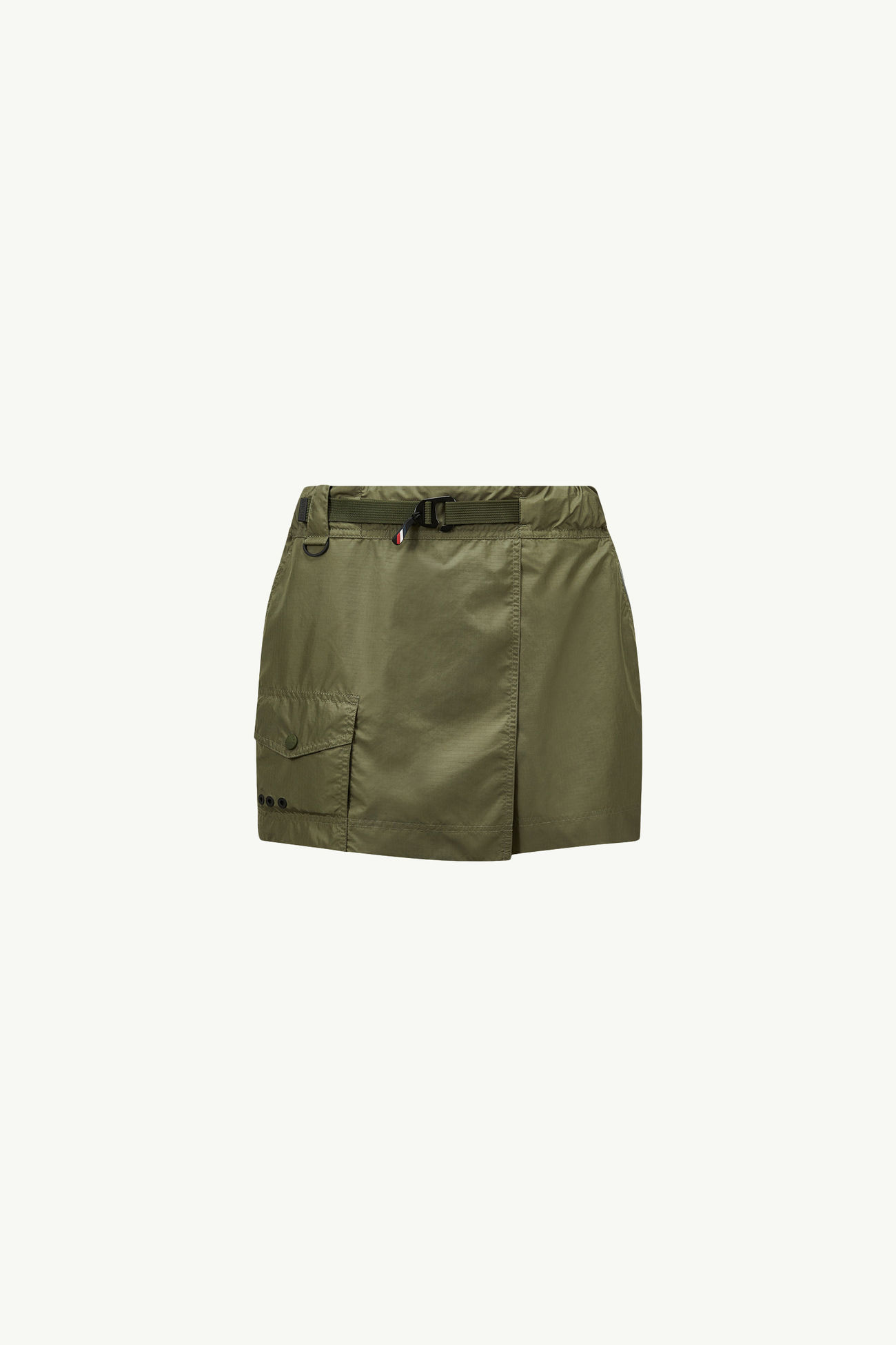 Mini jupe-short avec ceinture Femmes Vert Olive Moncler 2