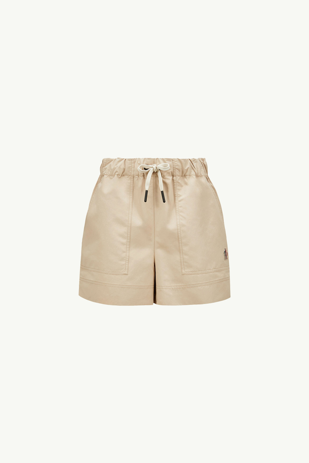 Shorts aus technischem Froissé Damen Beige Moncler 2