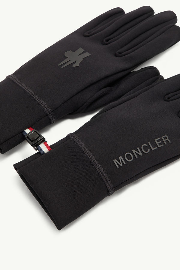 Touch Screen Gloves Women Black Moncler 2