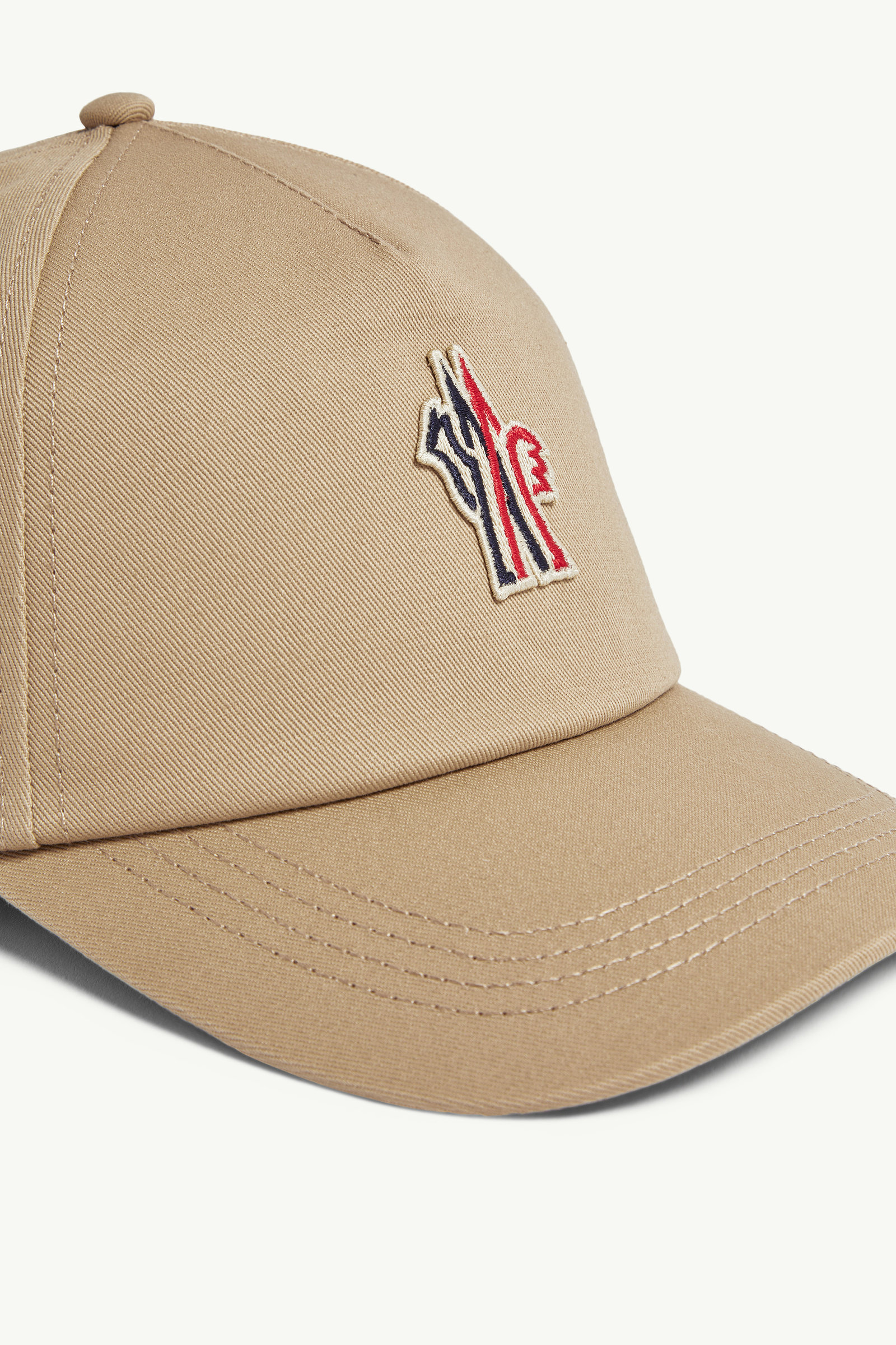 Cotton Gabardine Baseball Cap Women Beige Moncler 4