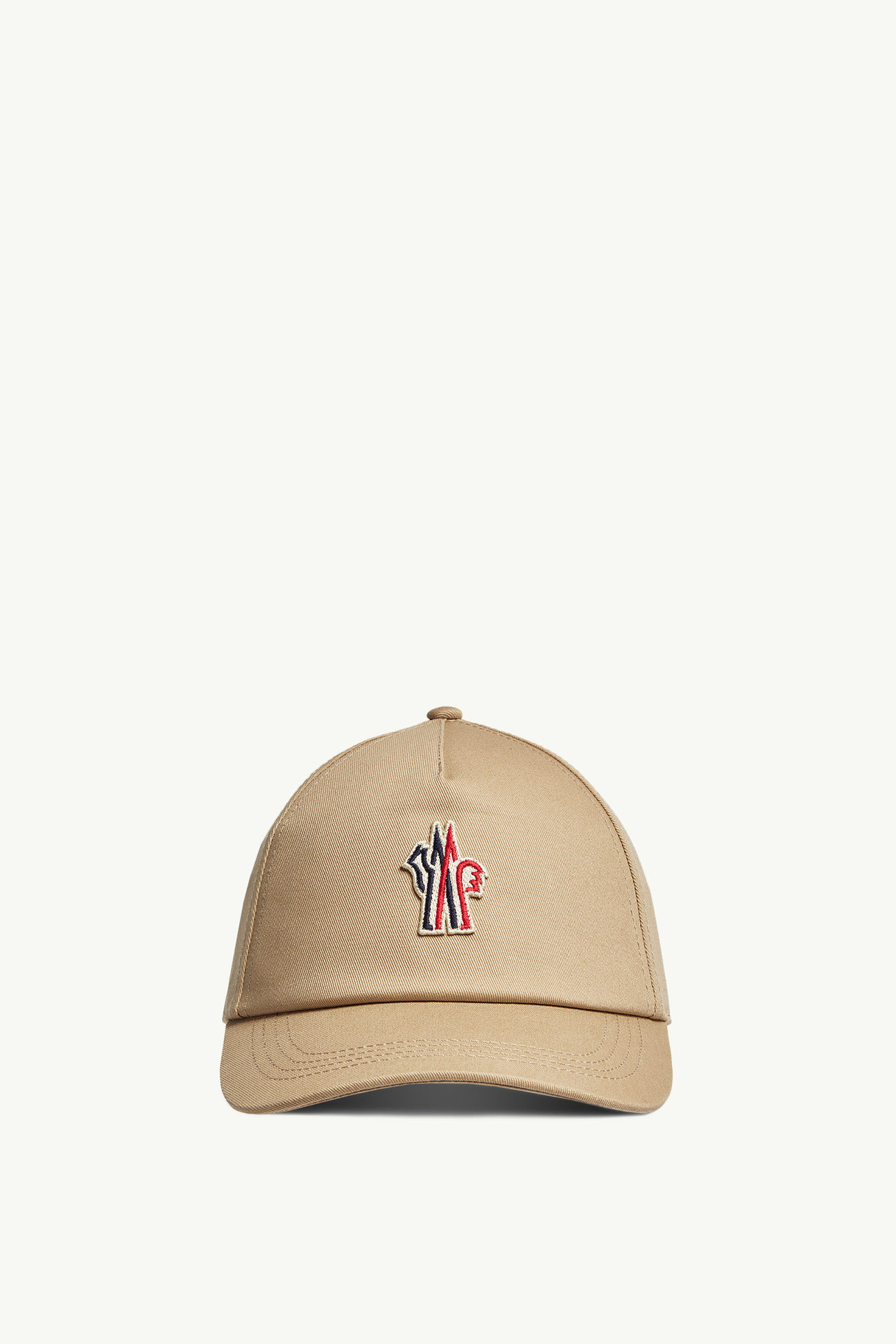 Cotton Gabardine Baseball Cap Women Beige Moncler 0