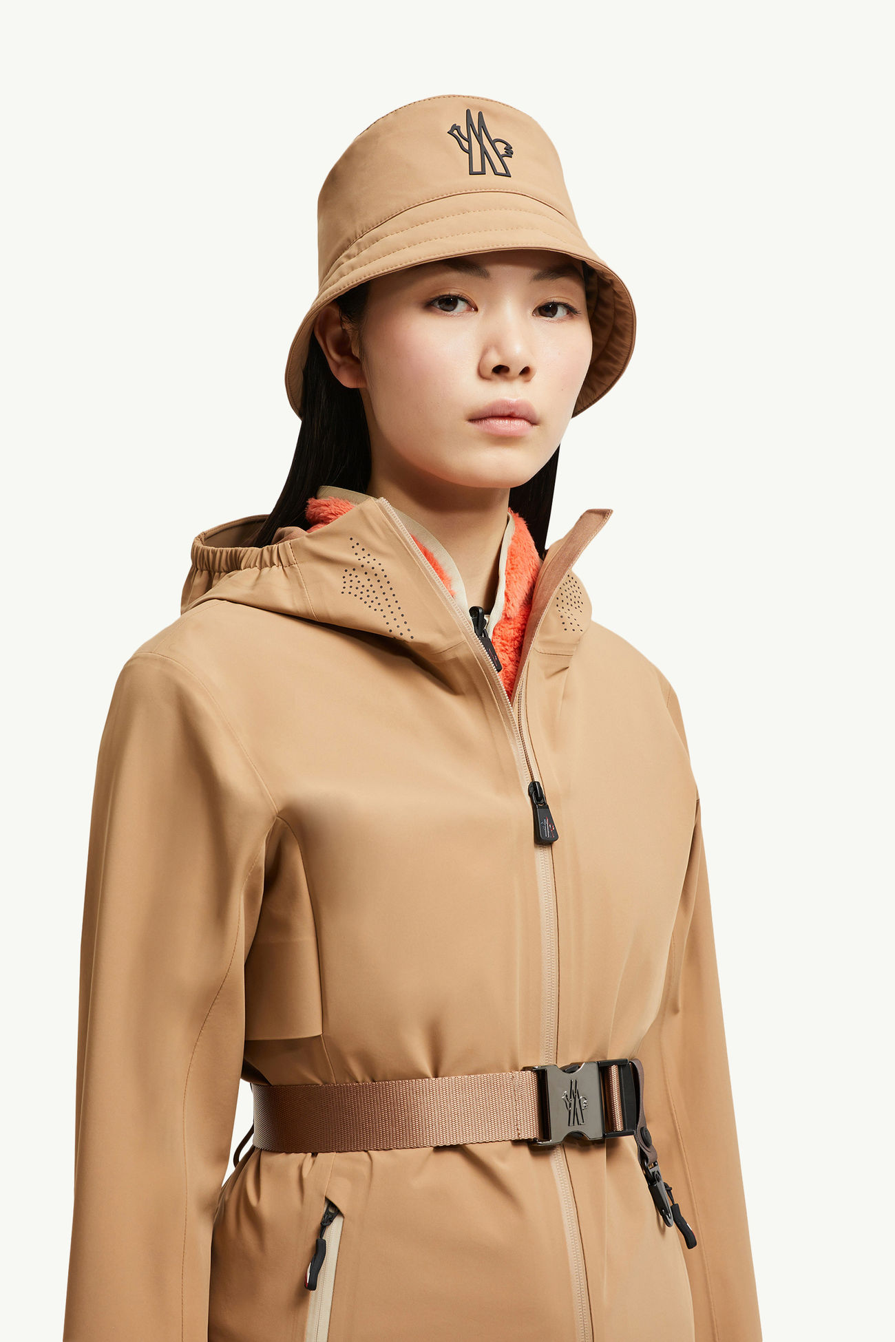 Hardshell-Fischerhut Damen Camel-Beige Moncler 1