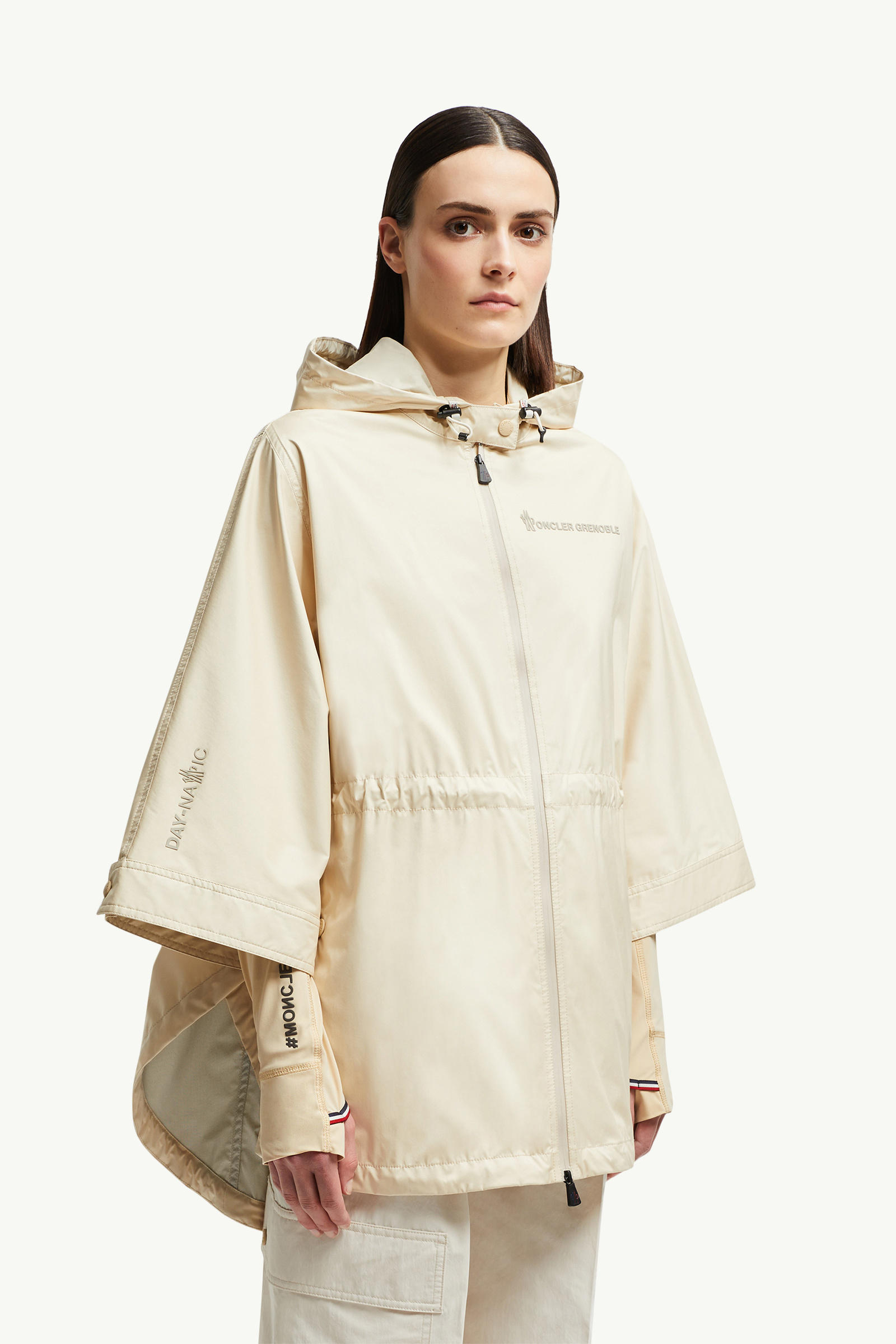 Vorassy Packable Hooded Cape Women Ochre Yellow Moncler 3