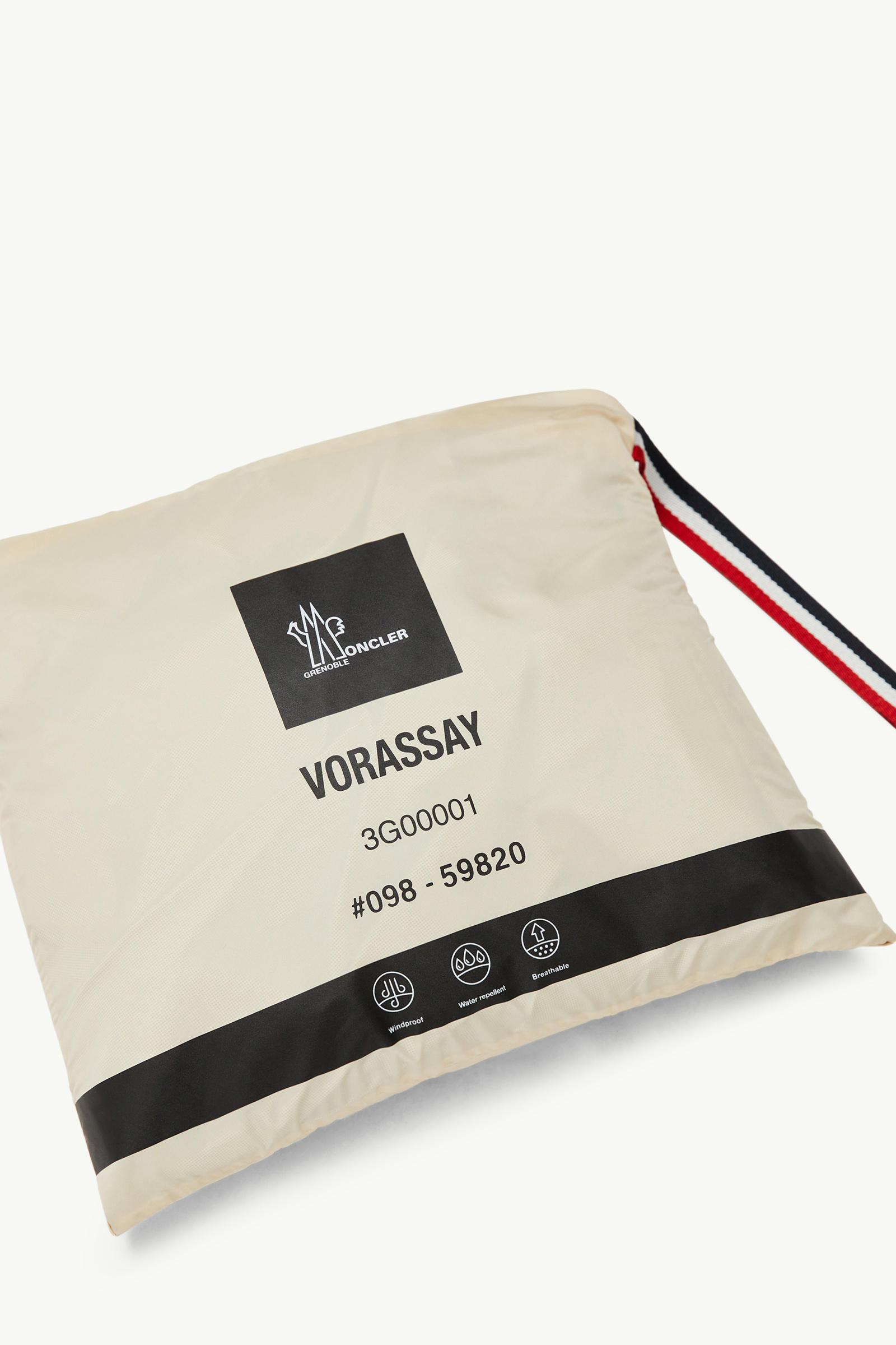 Vorassy verstaubares Cape mit Kapuze Damen Ockergelb Moncler 7