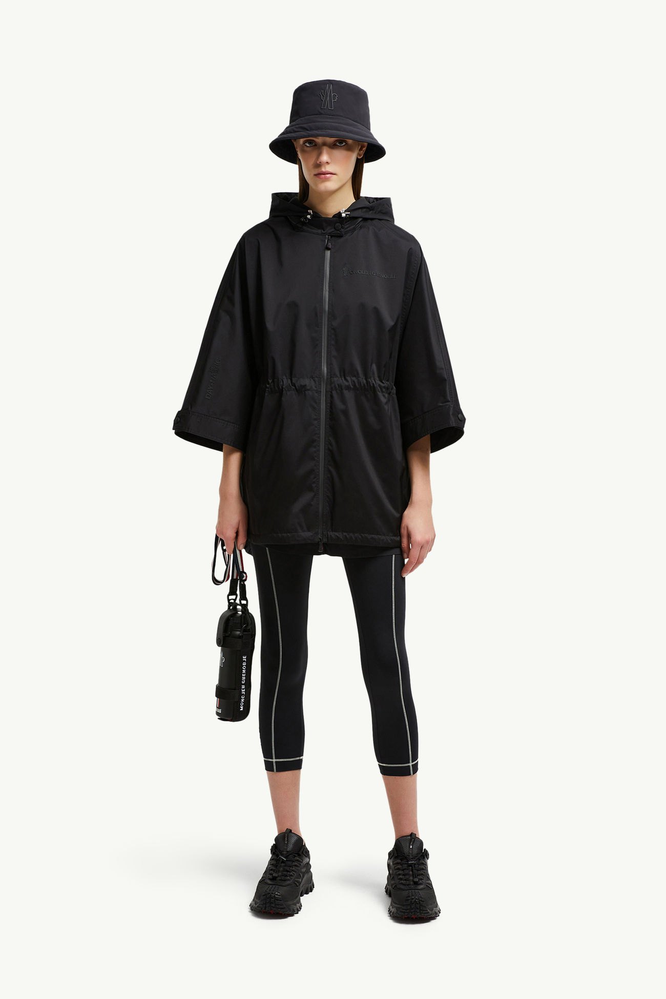 Mantella Vorassy ripiegabile con cappuccio Donna Nero Moncler 0