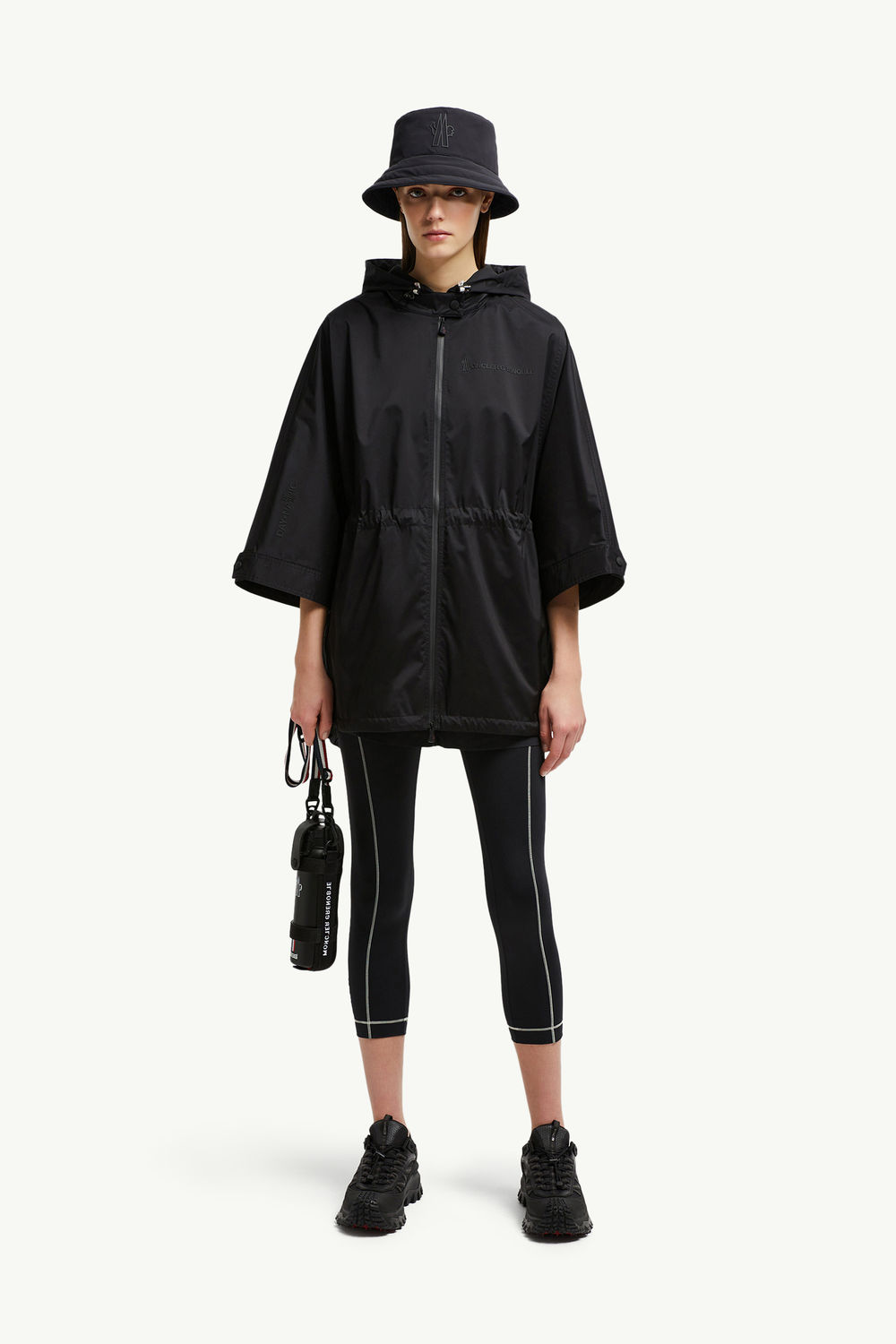 Vorassy Packable Hooded Cape Women Black Moncler 0
