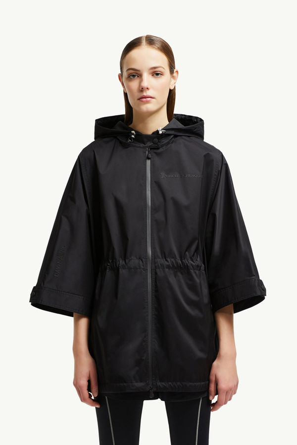 Vorassy Packable Hooded Cape Women Black Moncler 3