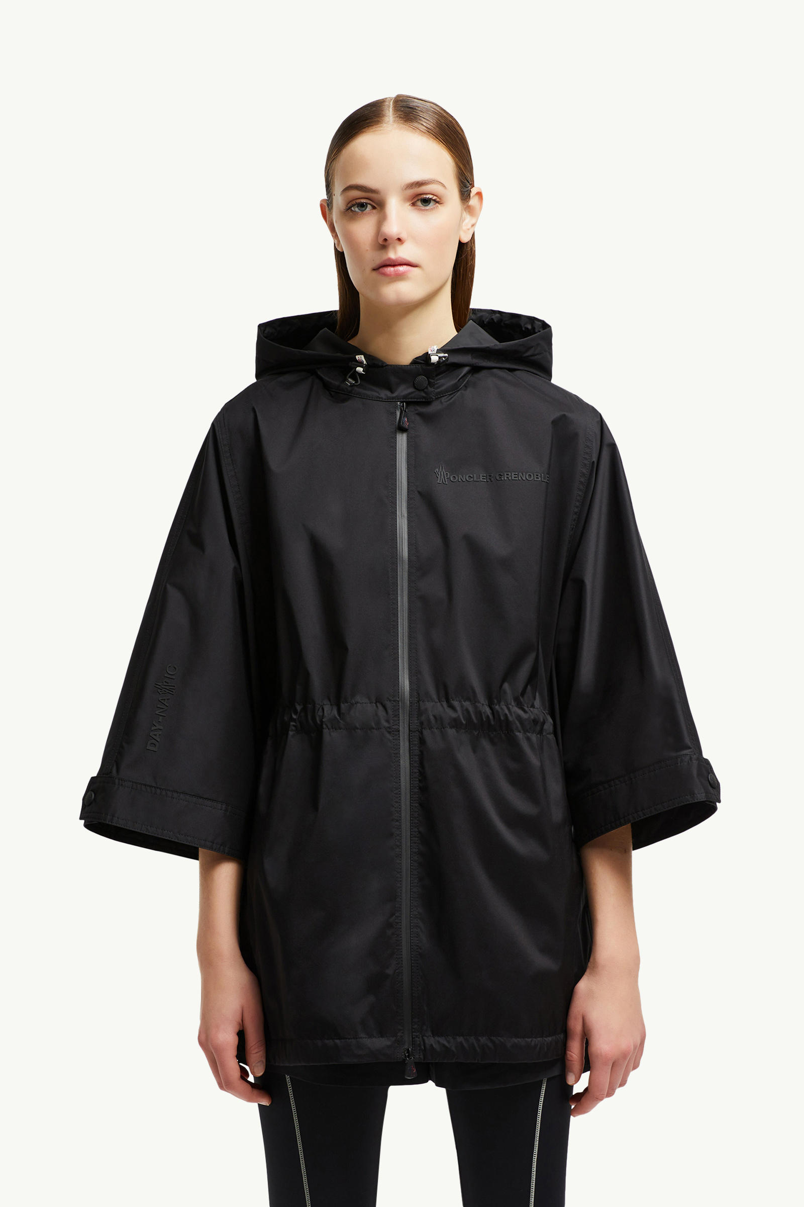 Vorassy Packable Hooded Cape Women Black Moncler 3